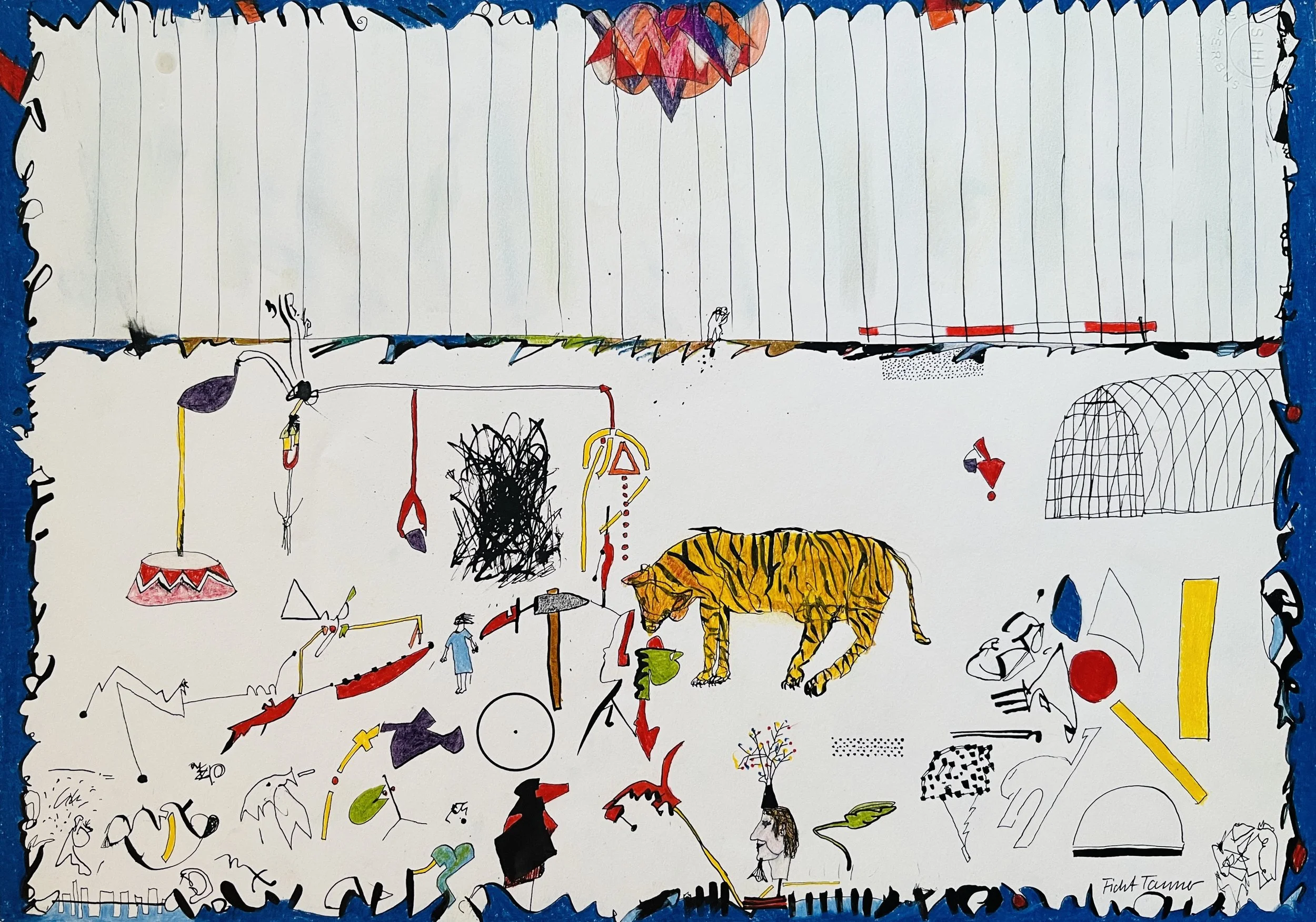Untitled, drawing, 1977, 29,50 × 42 cm