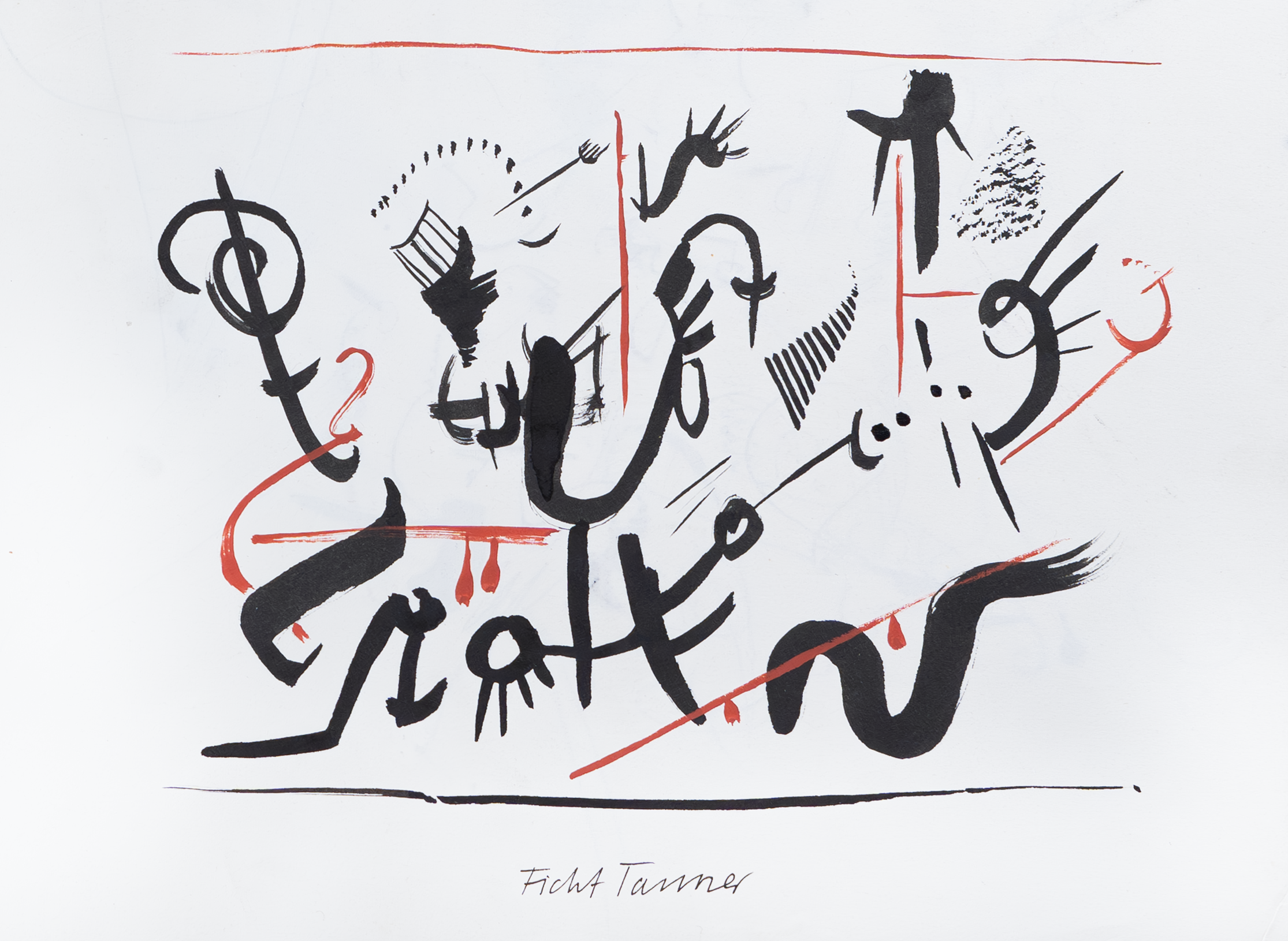 Untitled, drawing, ca. 1975, 21 × 29,50 cm