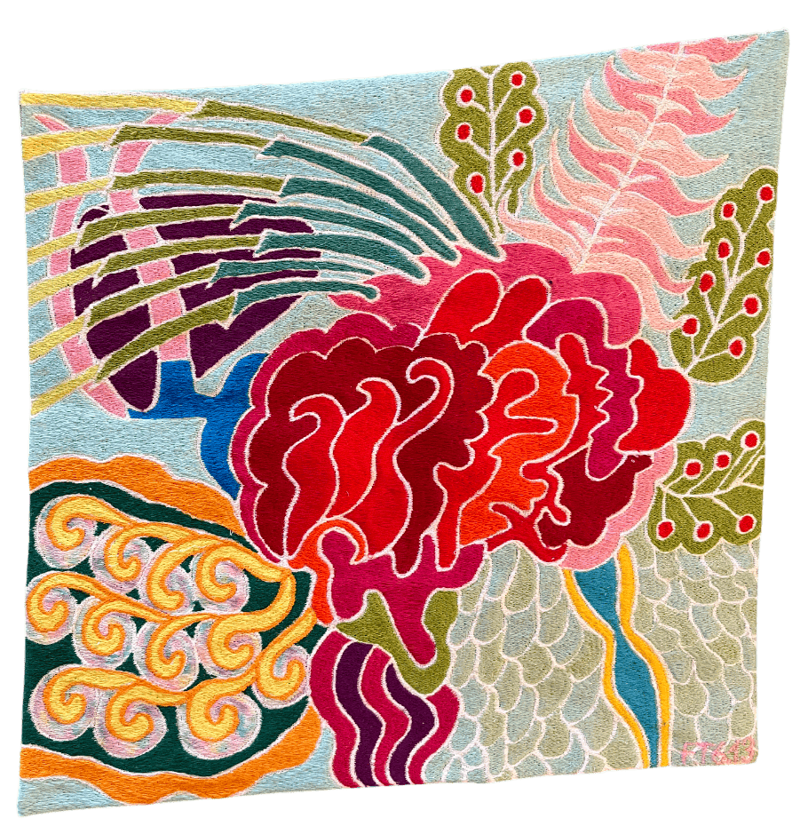 Untitled, embroidery, 2013, 32 × 33 cm (F.E.40)