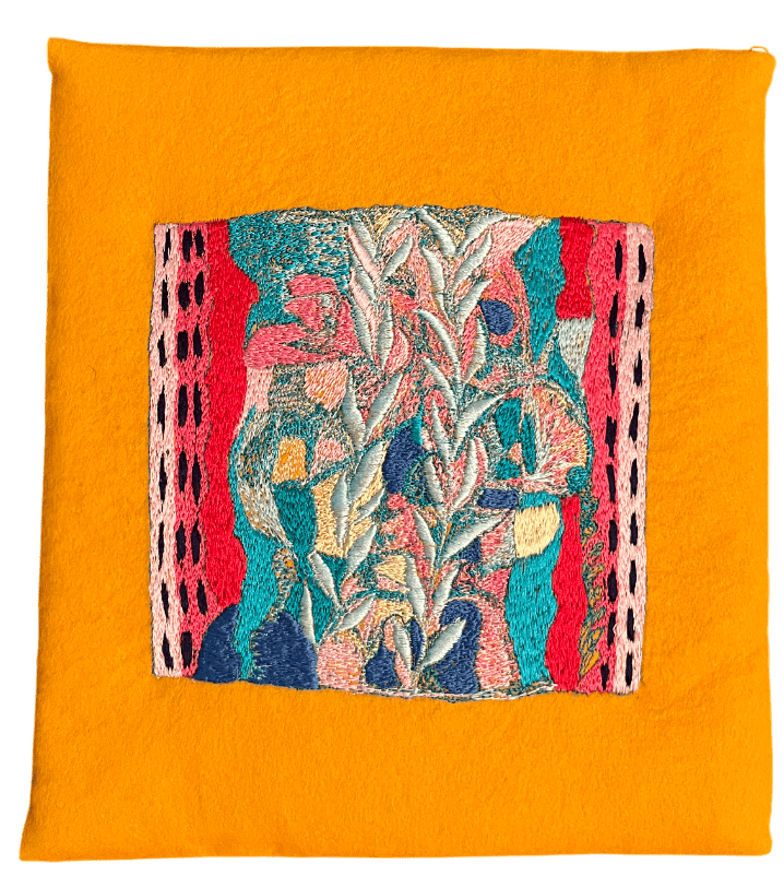 Untitled, embroidery, ca. 1990, 24 × 21 cm (F.E.53)