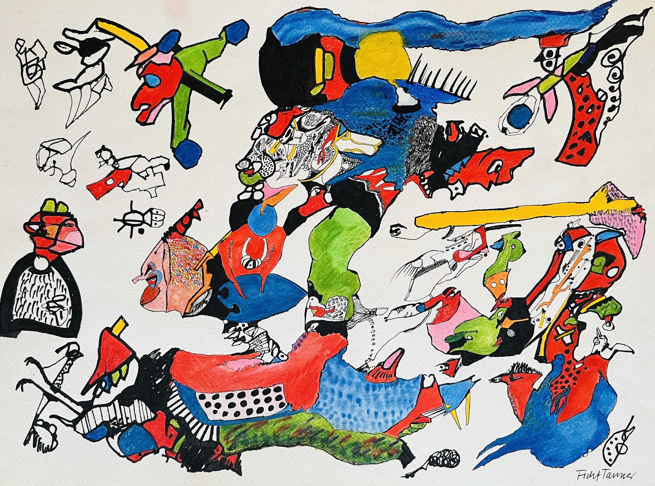 Untitled, drawing, ca. 1979, 29,50 × 41,50 cm