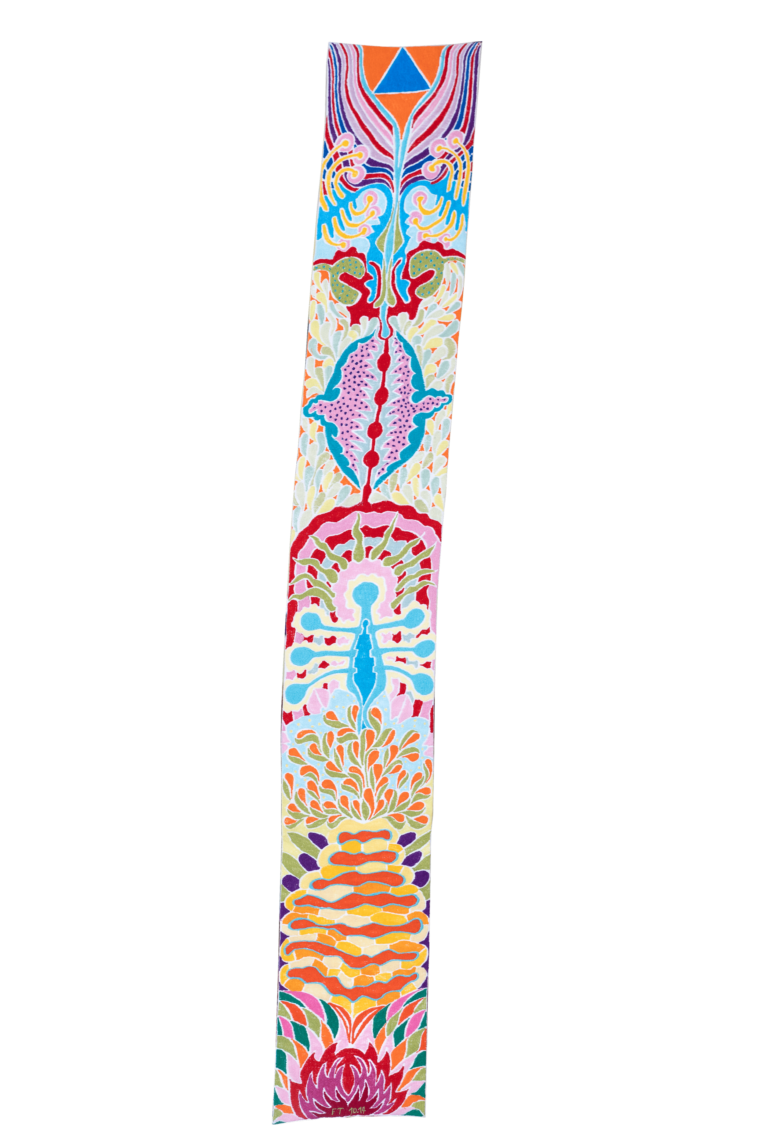 Untitled, embroidery, 2014, 130 × 18,50 cm