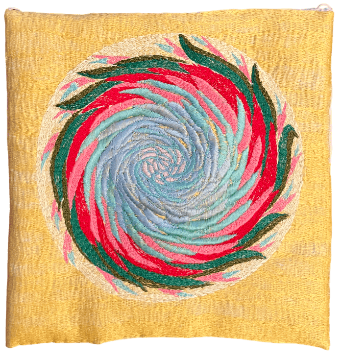 Untitled, embroidery, ca. 2000, 24 × 23 cm (F.E.58)