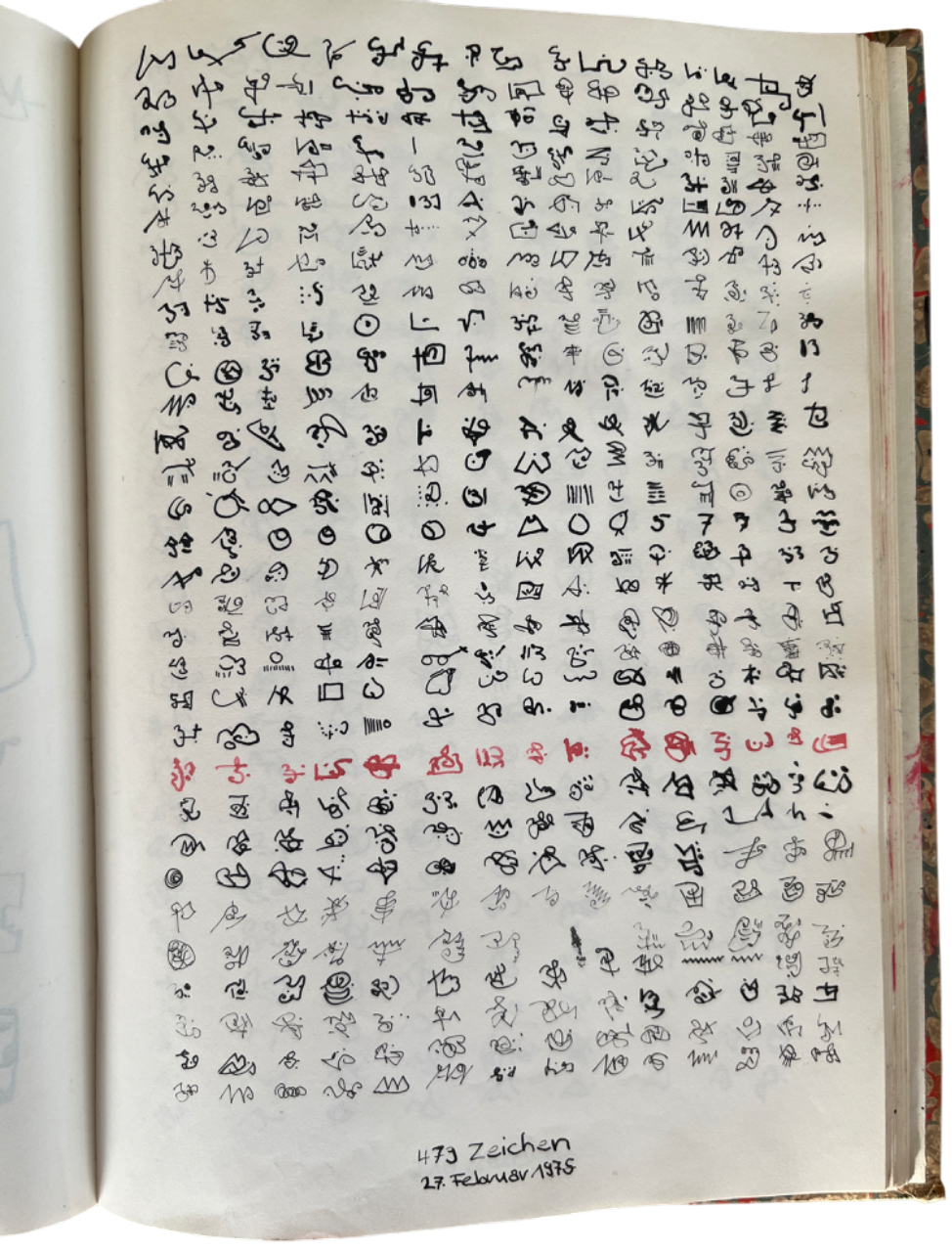 479 Zeichen, 1975, 21 x 14,50 cm