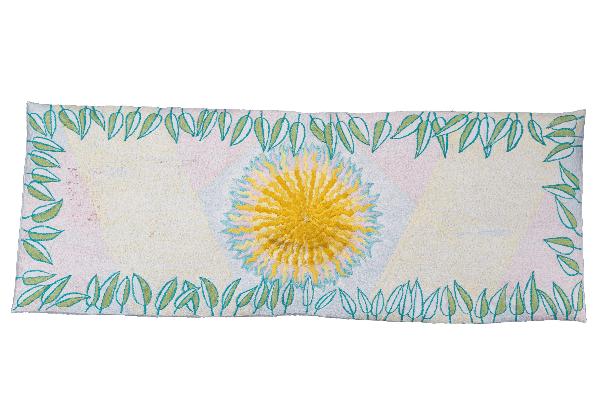 Sunflower of the Sun, embroidery, ca. 2000, 22 × 60 cm