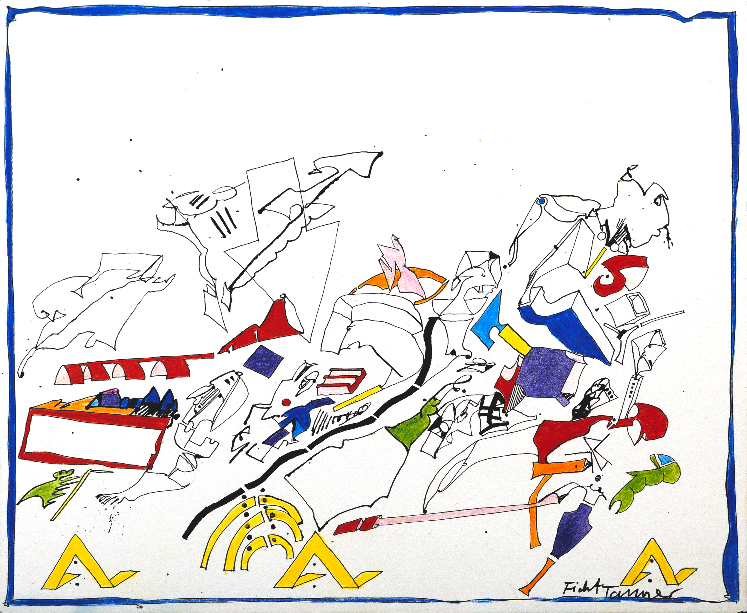 Untitled, drawing, ca. 1979, 21,10 × 17 cm