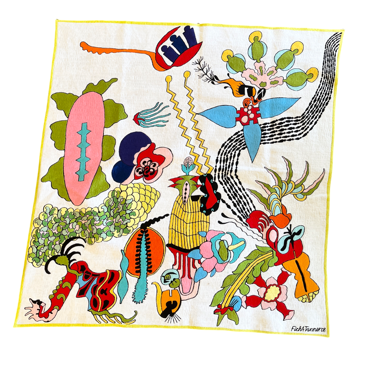 Untitled, embroidery, 2008, 109 × 108 cm (F.E.3)