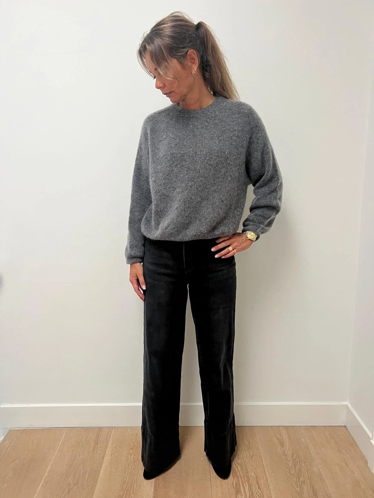 LIV WORN BLACK FLARE JEANS