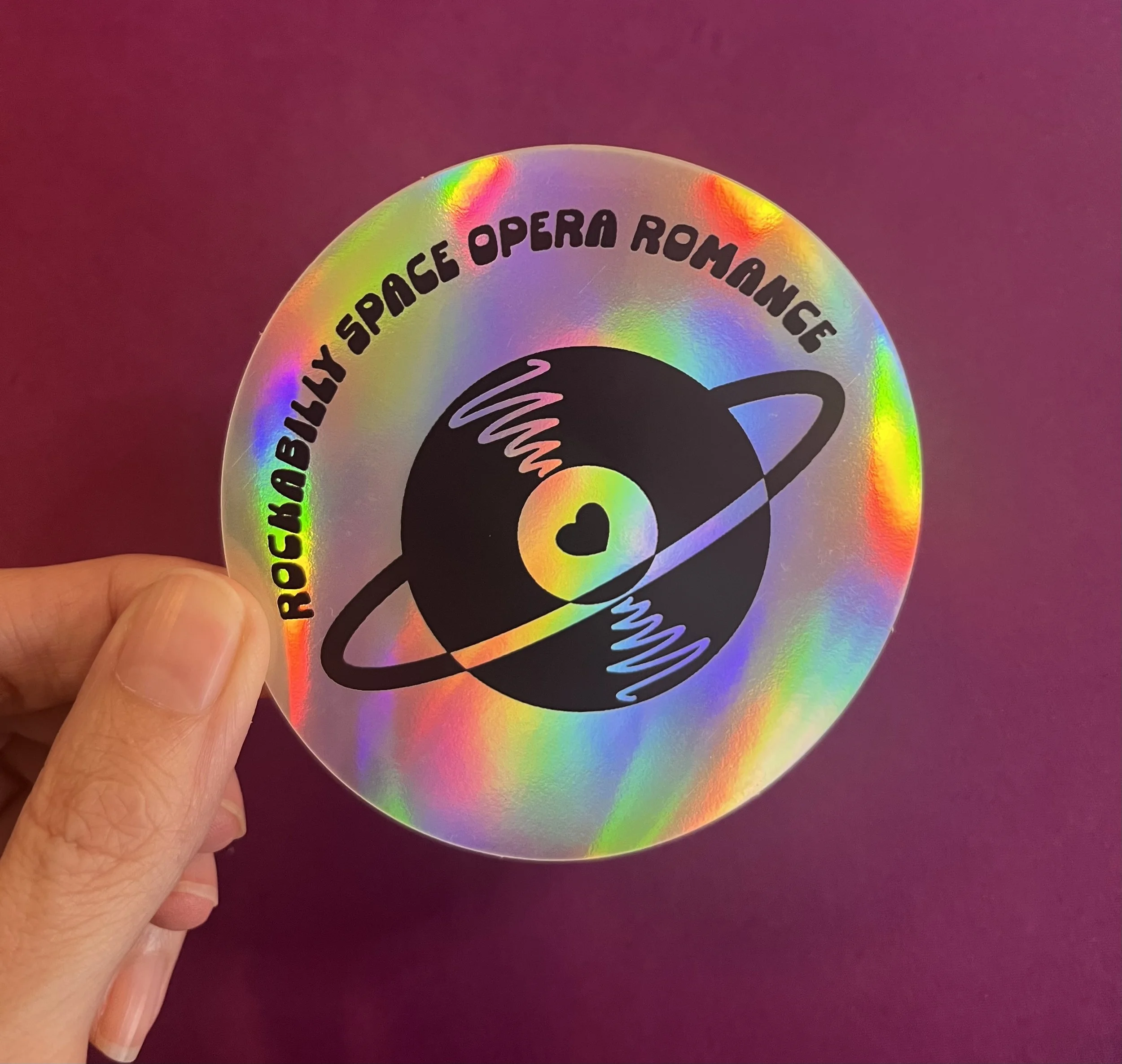 Rockabilly Space Opera Romance Aufkleber