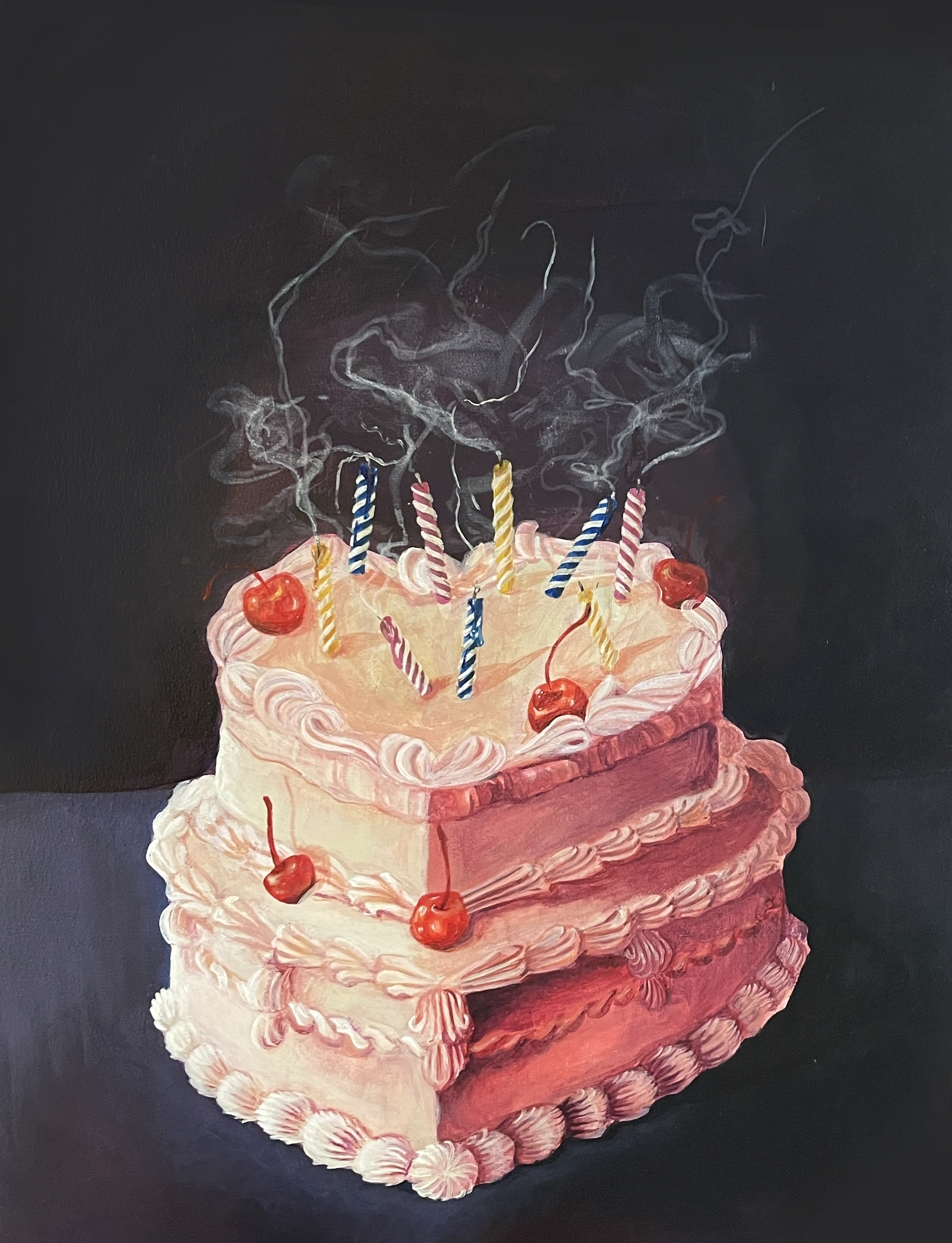 "The Party is Over" - Acrylic on Wood Panel