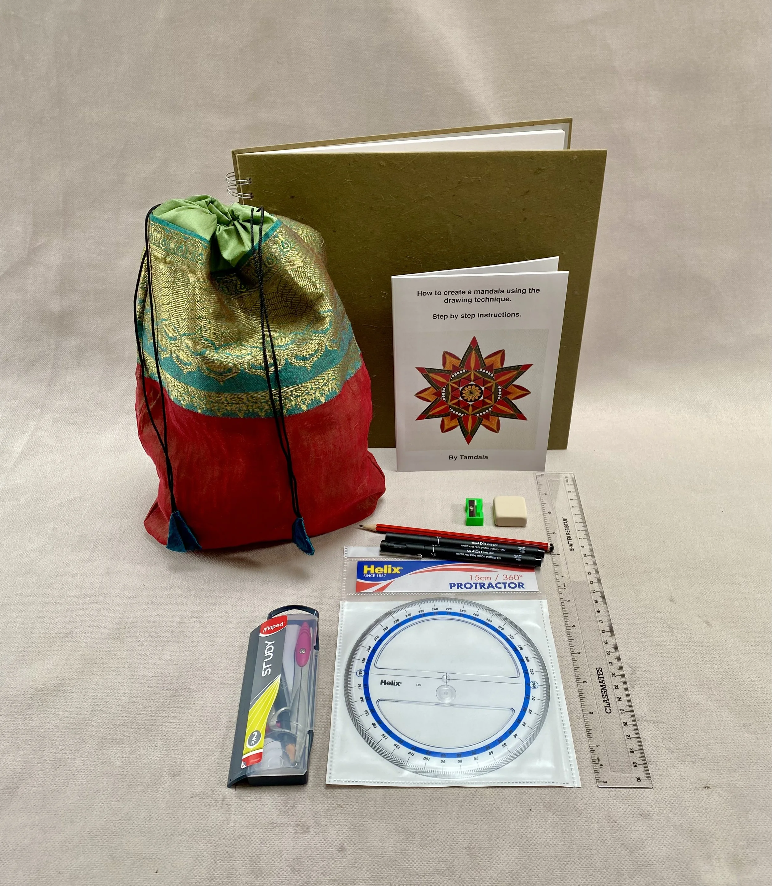 Mandala drawing kit