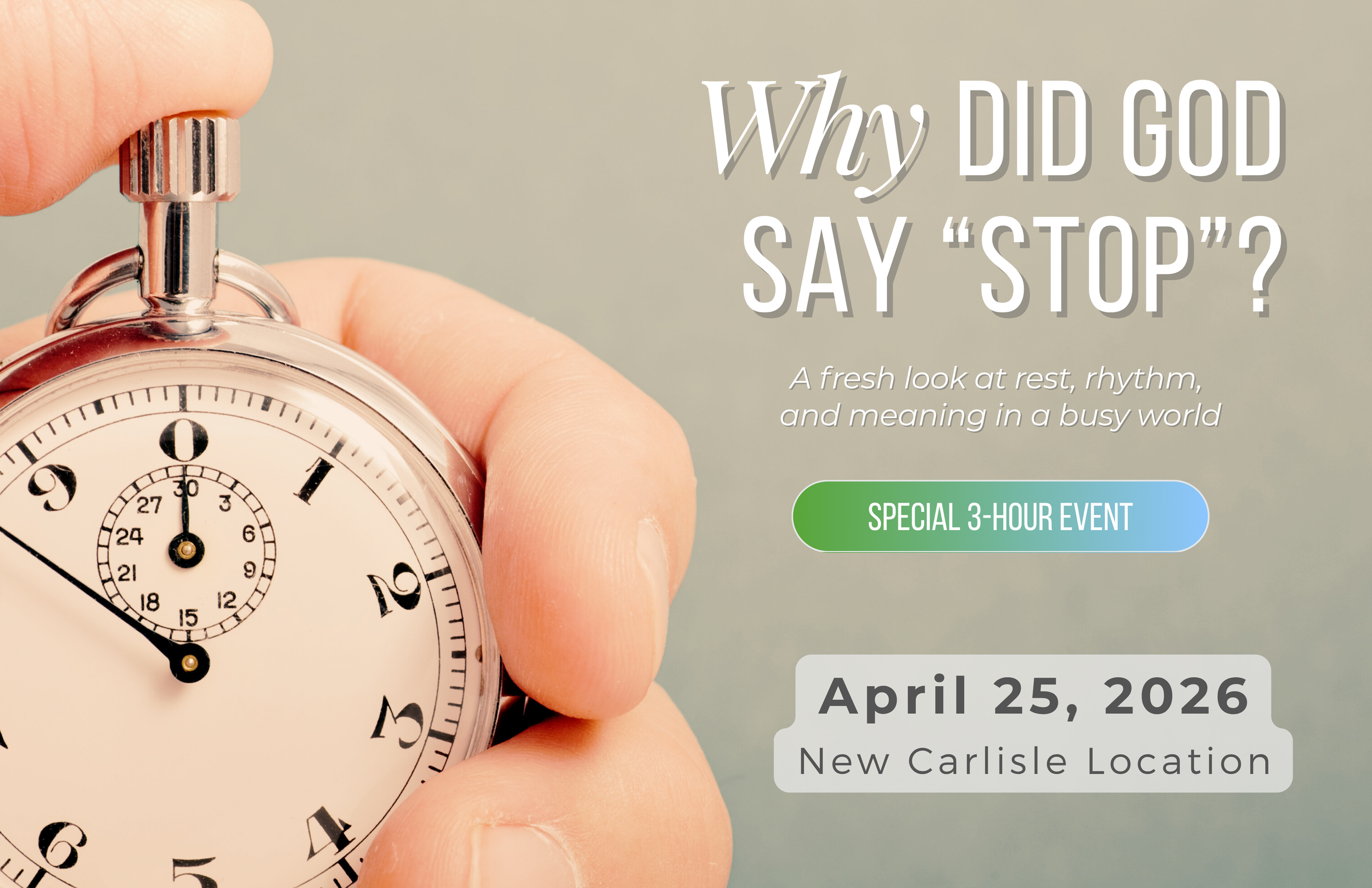 Why Did God Say "Stop"?