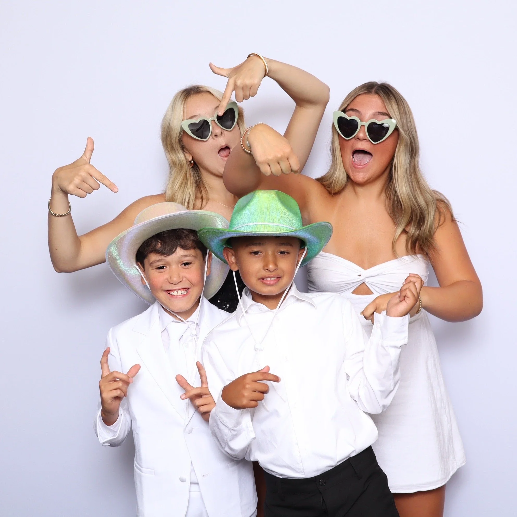 Modern photo booth rental at a glamorous Sweet 16 celebration.