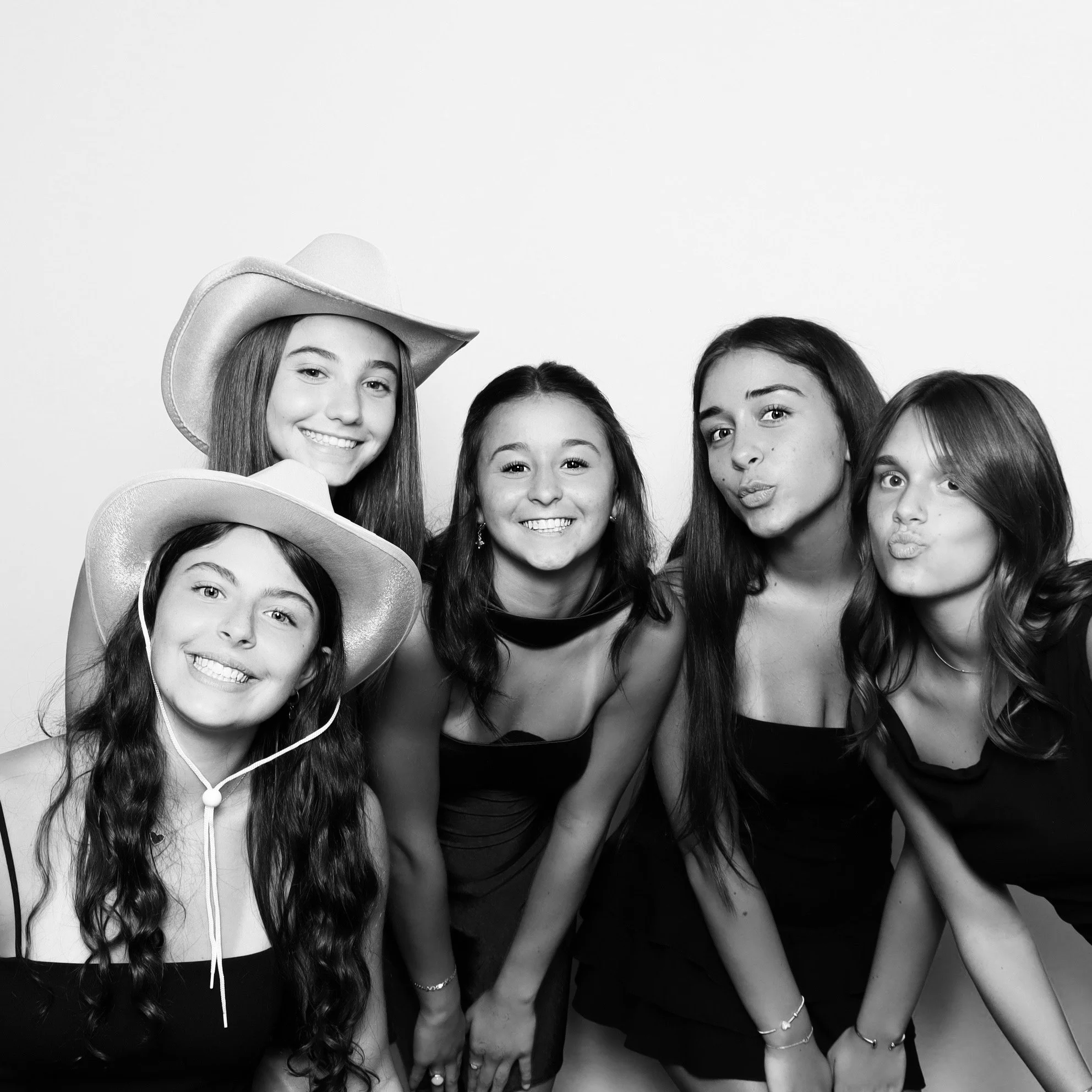 Modern photo booth rental at a glamorous Sweet 16 celebration.