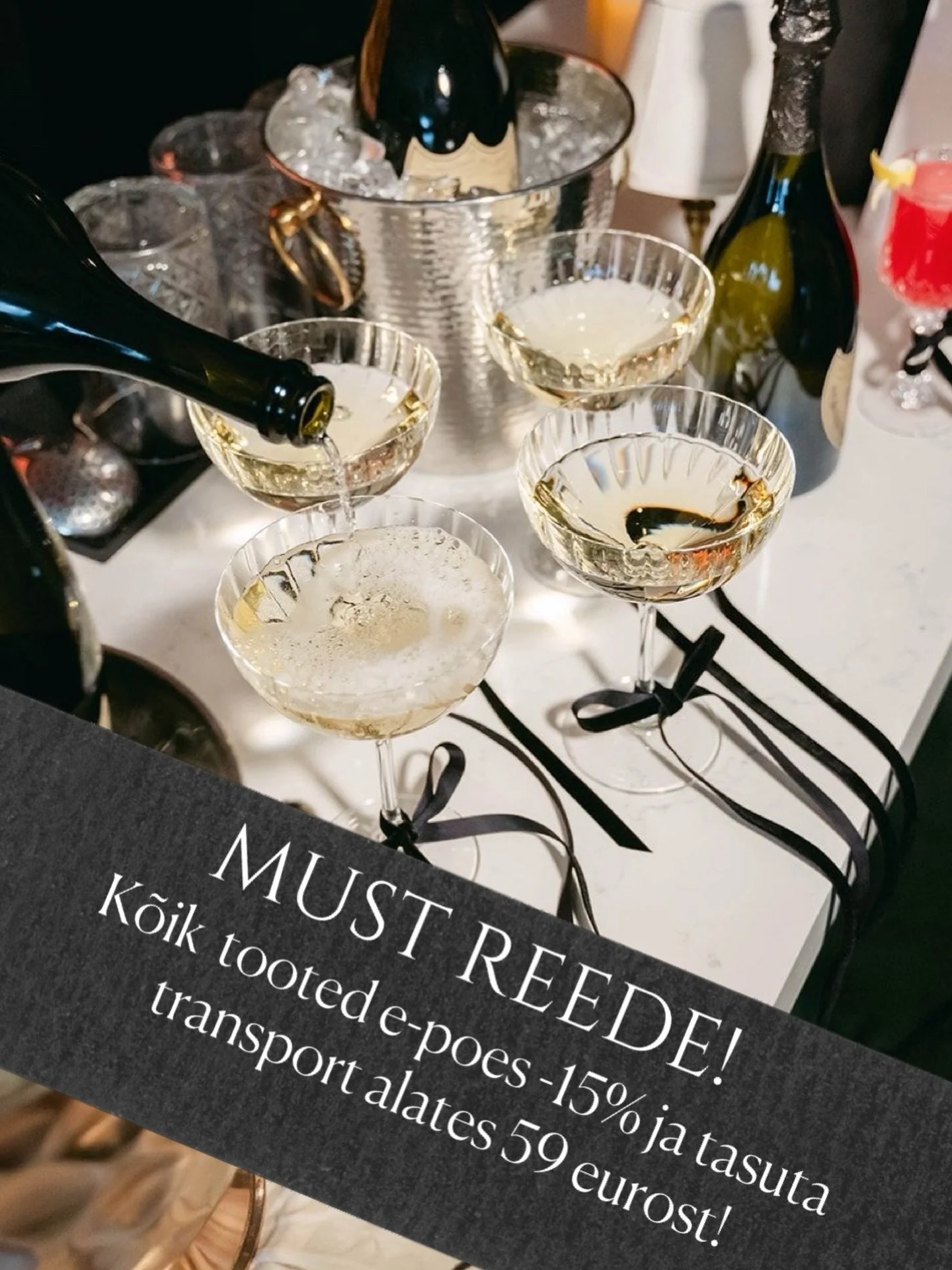 Must reede e-poes t&auml;nasest kuni 9. detsembrini! &Auml;ra j&auml;ta juhust kasutamata! 🥂
✨ Roguevice.ee ✨

#roguevice #epood #mustreede