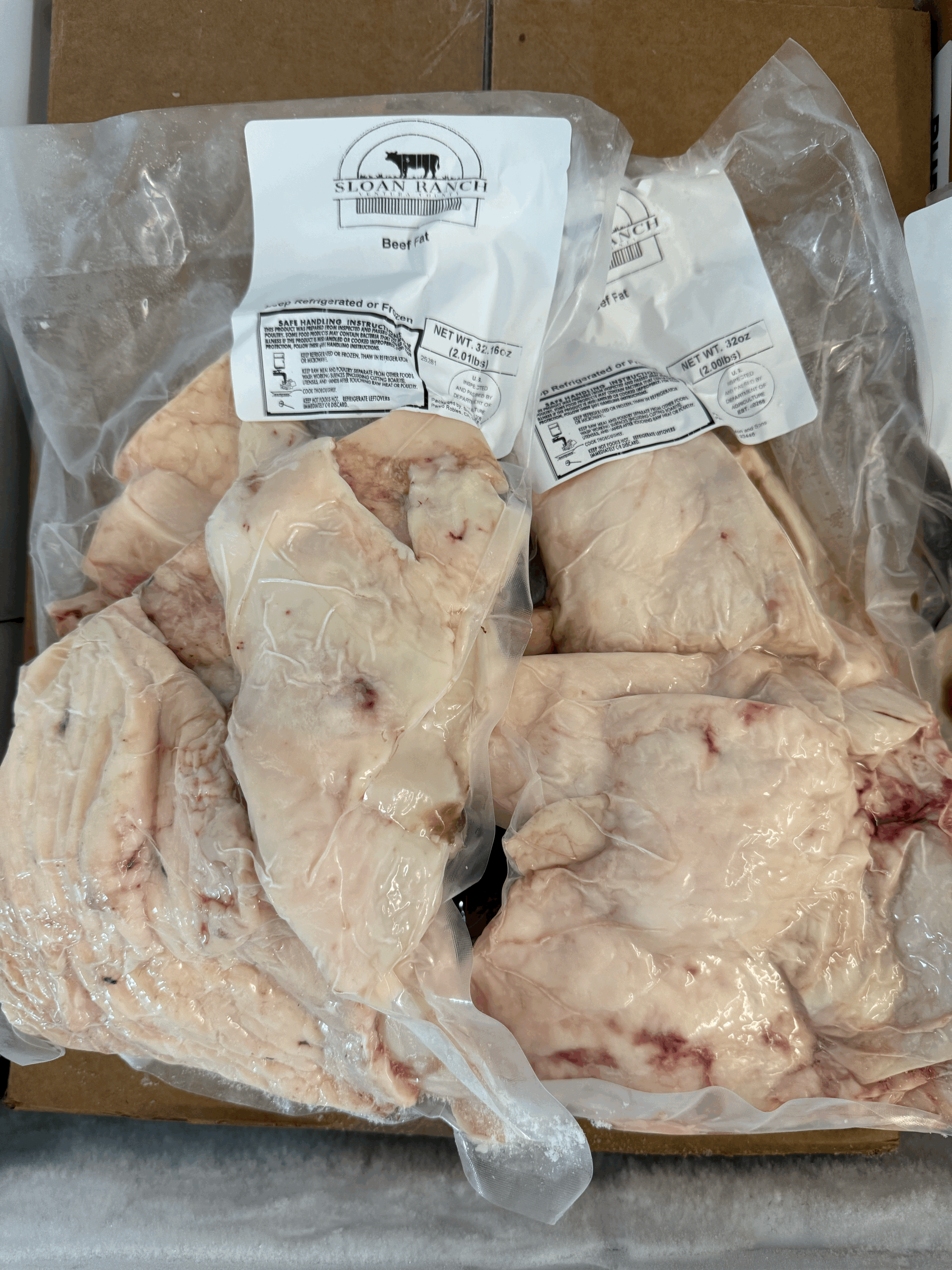 Beef Fat (Unrendered Tallow)