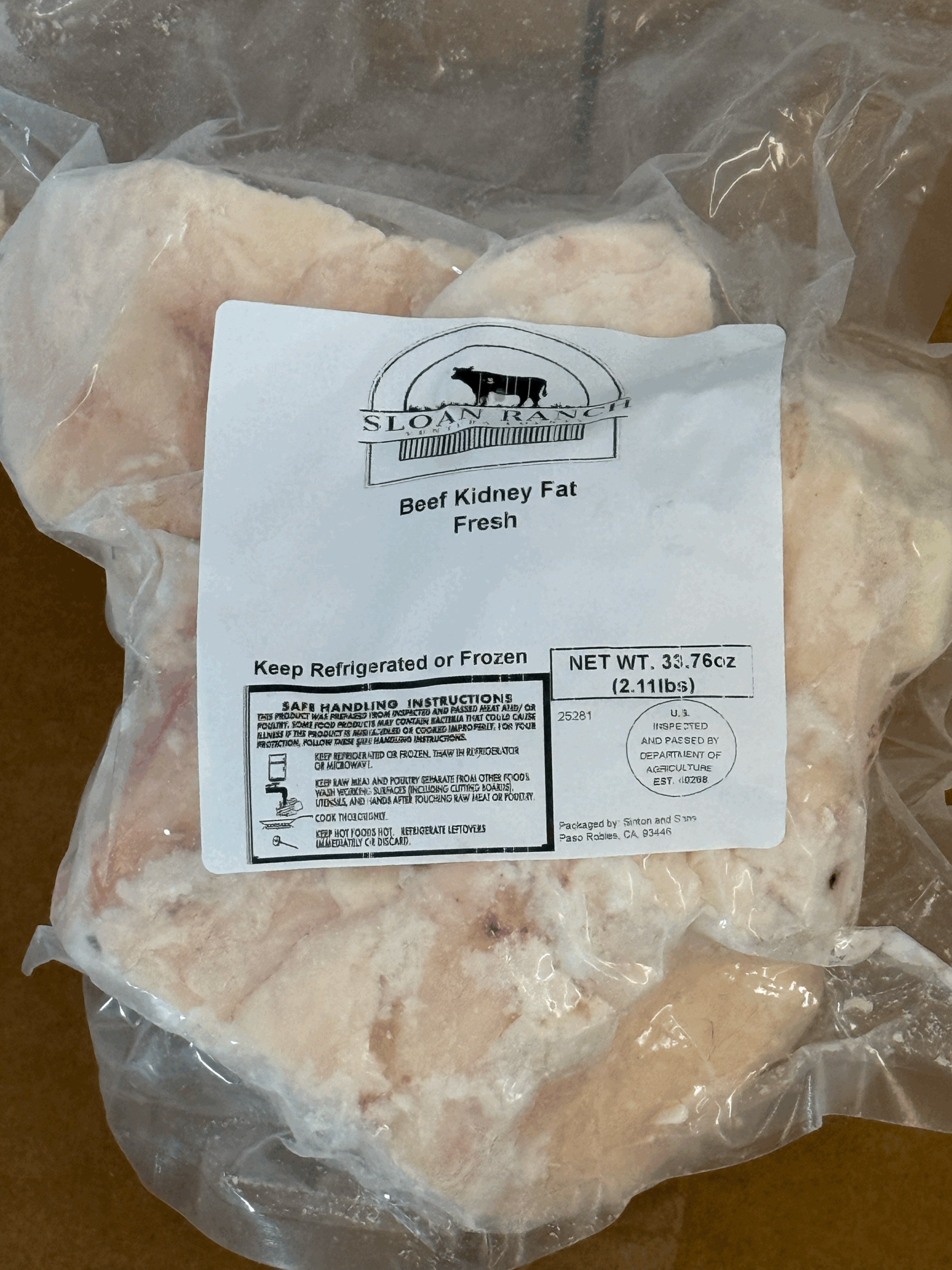 Beef Kidney Fat- FRESH