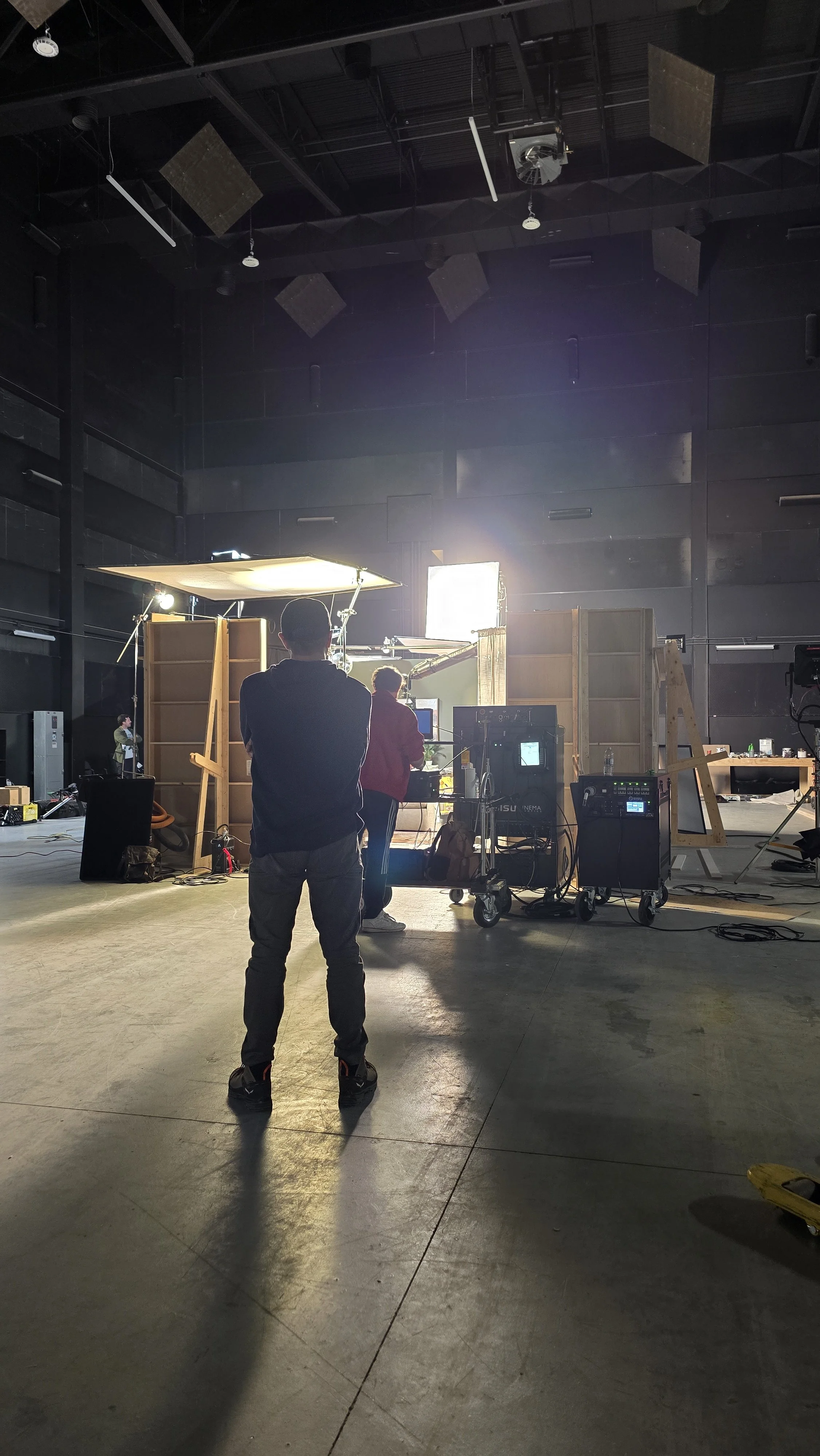 Aputure Xt52. 12X Hi-lite diffusion, 4X 216 frame. Solid, Boom arm, Combo stand, Mombo Combo, C stand, Panel lite, Nanlite 306C, Nanlite 240CL, Nanlite 60CL, Brute, Honda 7000i ES generator, Honda 2200i generator, Ecoflow, Aputure 600X, Aputure 300D,