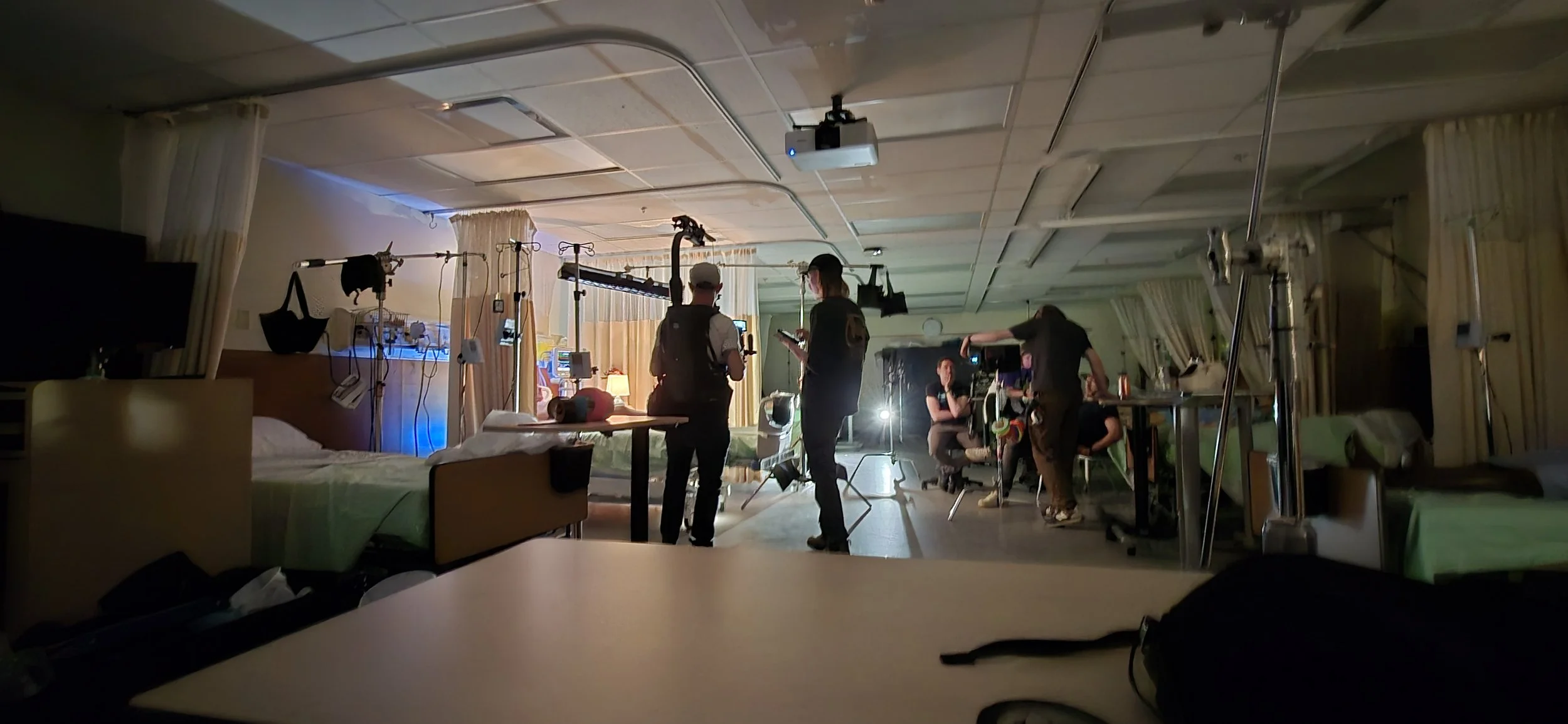 Aputure Xt52. 12X Hi-lite diffusion, 4X 216 frame. Solid, Boom arm, Combo stand, Mombo Combo, C stand, Panel lite, Nanlite 306C, Nanlite 240CL, Nanlite 60CL, Brute, Honda 7000i ES generator, Honda 2200i generator, Ecoflow, Aputure 600X, Aputure 300D,