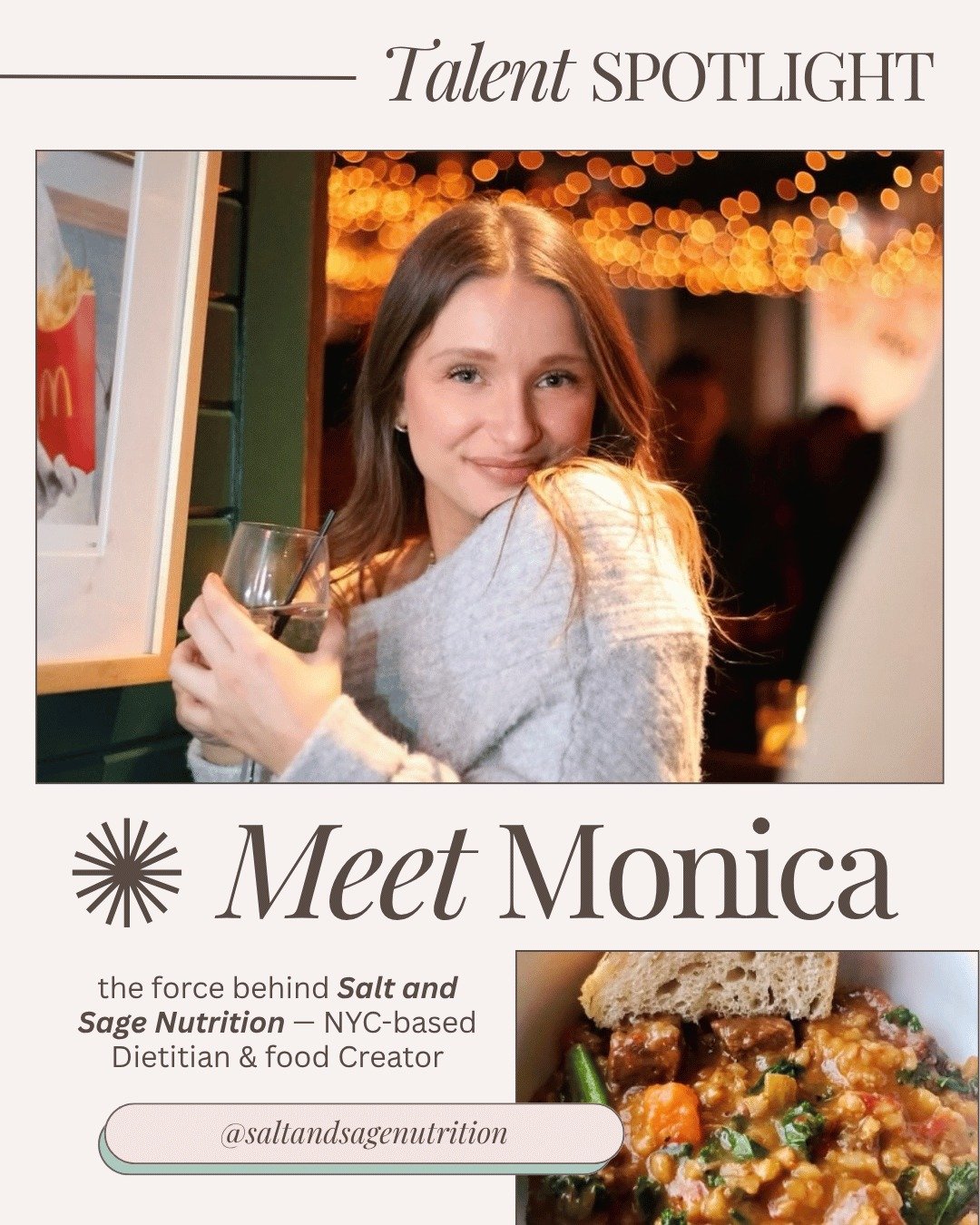 Monica is an NYC based creator with content that focuses on simple, balanced meal prep and healthy habits that fit into real life. We&rsquo;re so extremely grateful to have her on the Odyssey roster and can&rsquo;t wait to see what&rsquo;s next for h