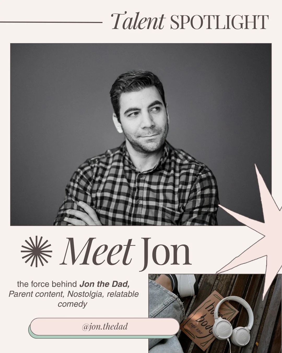 Meet Jon! He's your go to creator for laughing about all things parenting and 90's nostalgia. We couldn't be more proud to represent @jon.thedad!