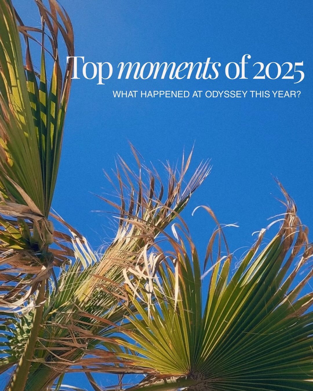 What a year at Odyssey! 2025 was filled with growth, creativity, and milestones worth celebrating. Thank you to our talent, partners, and this incredible team for making every month unforgettable. Here&rsquo;s to even bigger moments in 2026! 🙌🫶🏻