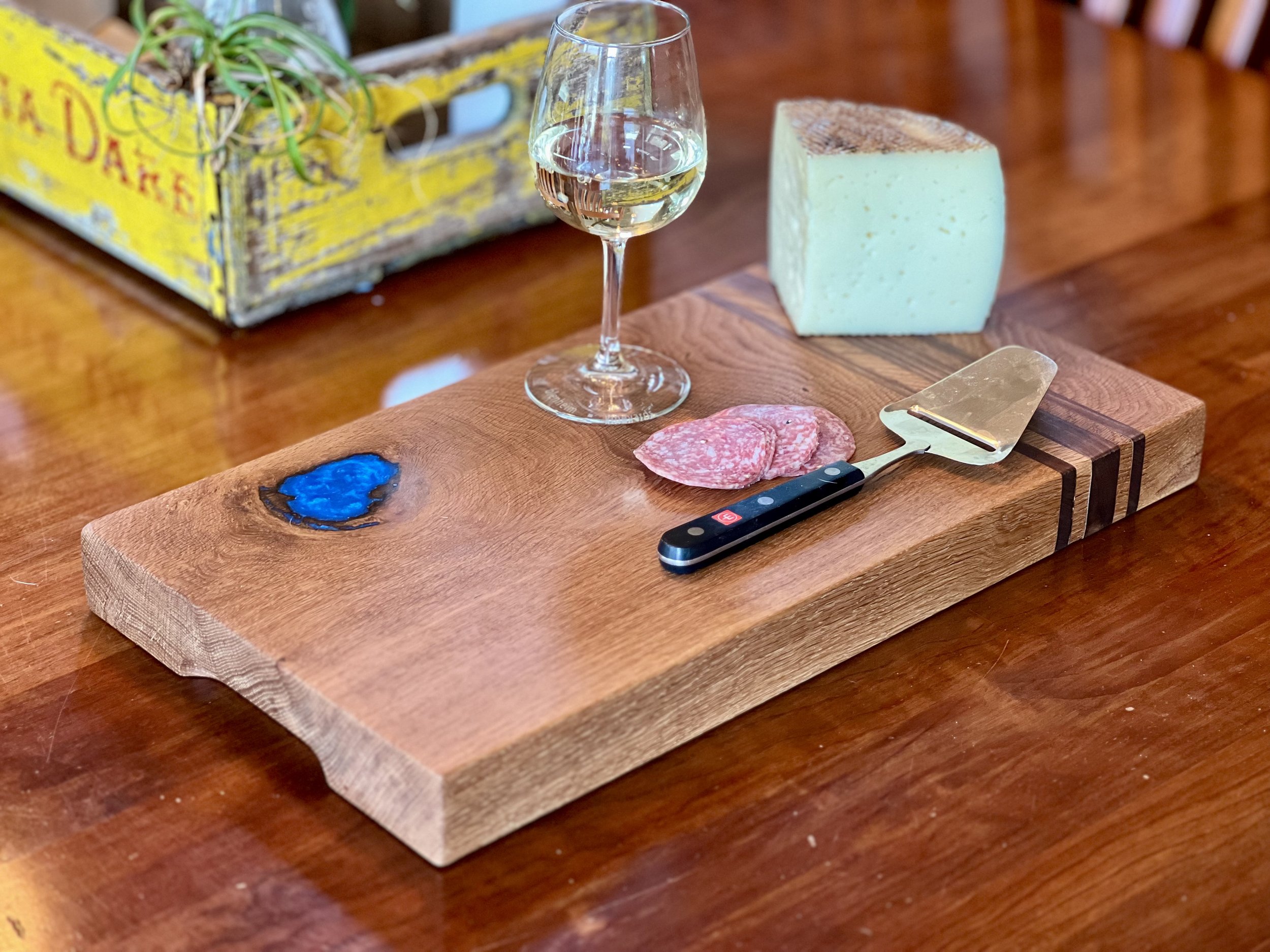 Oak & Epoxy Charcuterie/Cutting Board