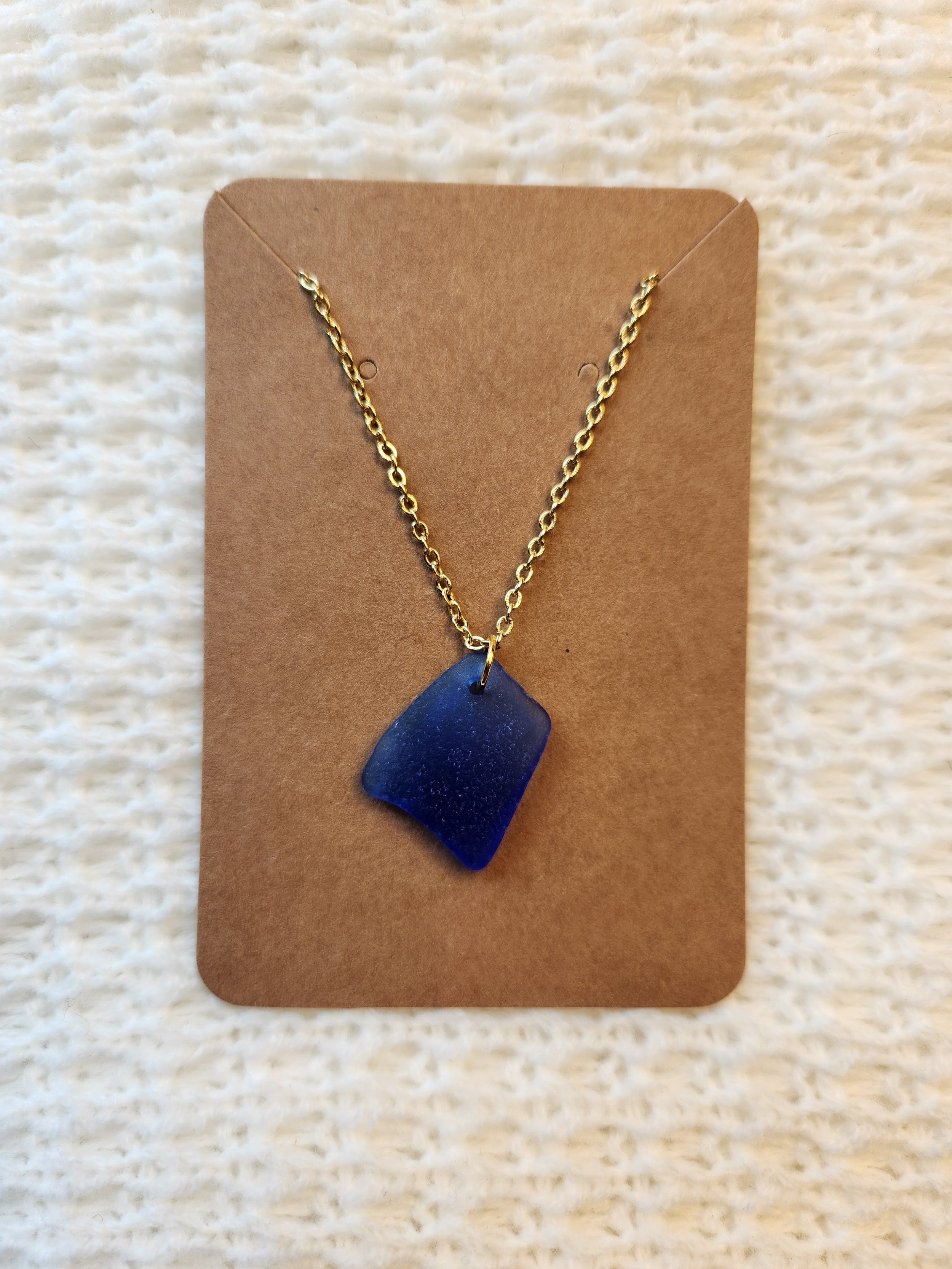 Dark Blue Necklace (Gold)