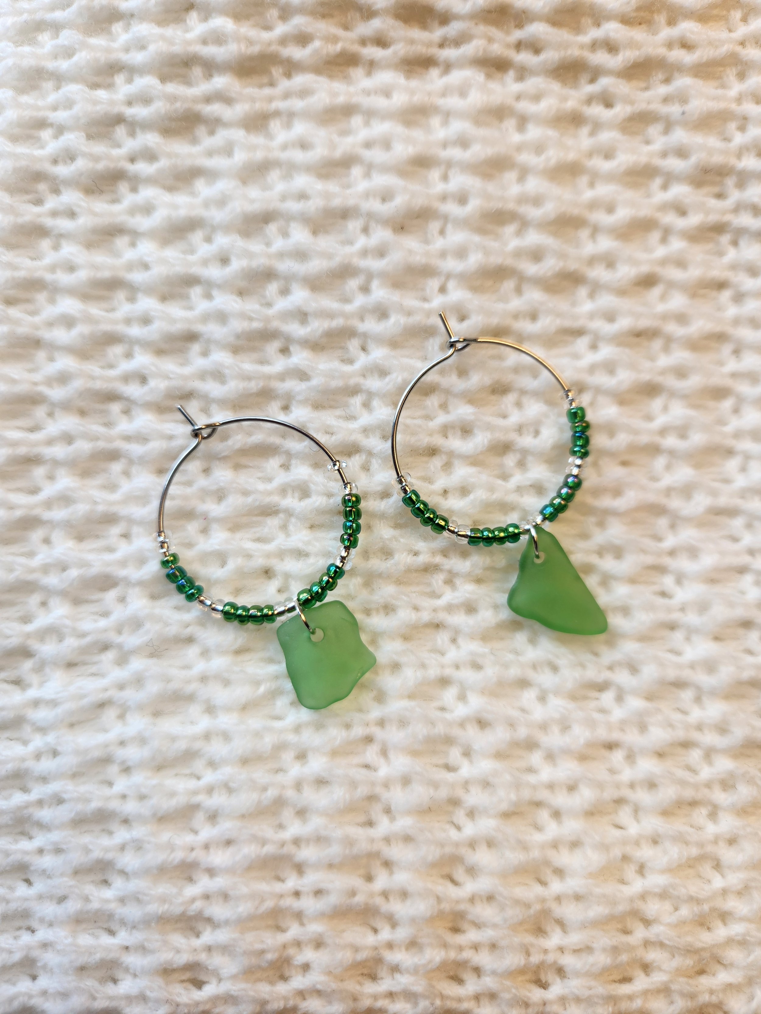 Wine Glass Charm Green