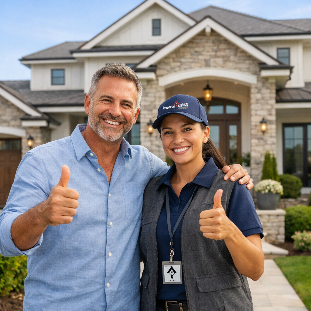 Drill with a bit next to architectural blueprints and screws on a wooden table.