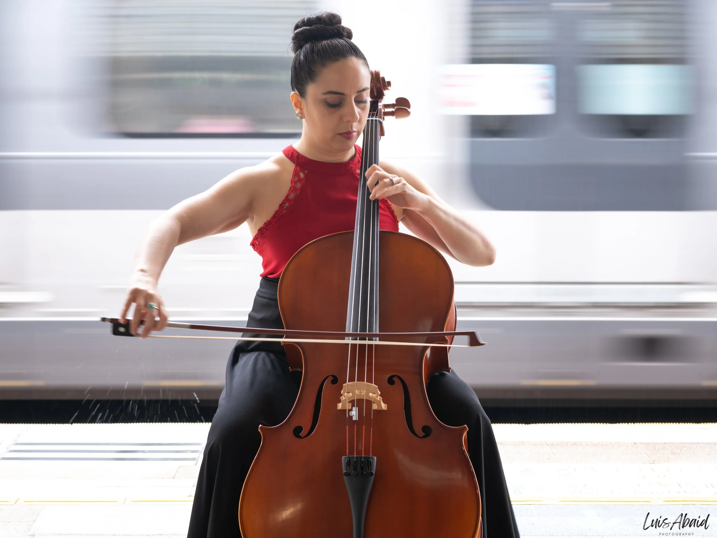 Cello, refection, Kowloon Tong Hong Kong Sandra Lozano Calderon MTR