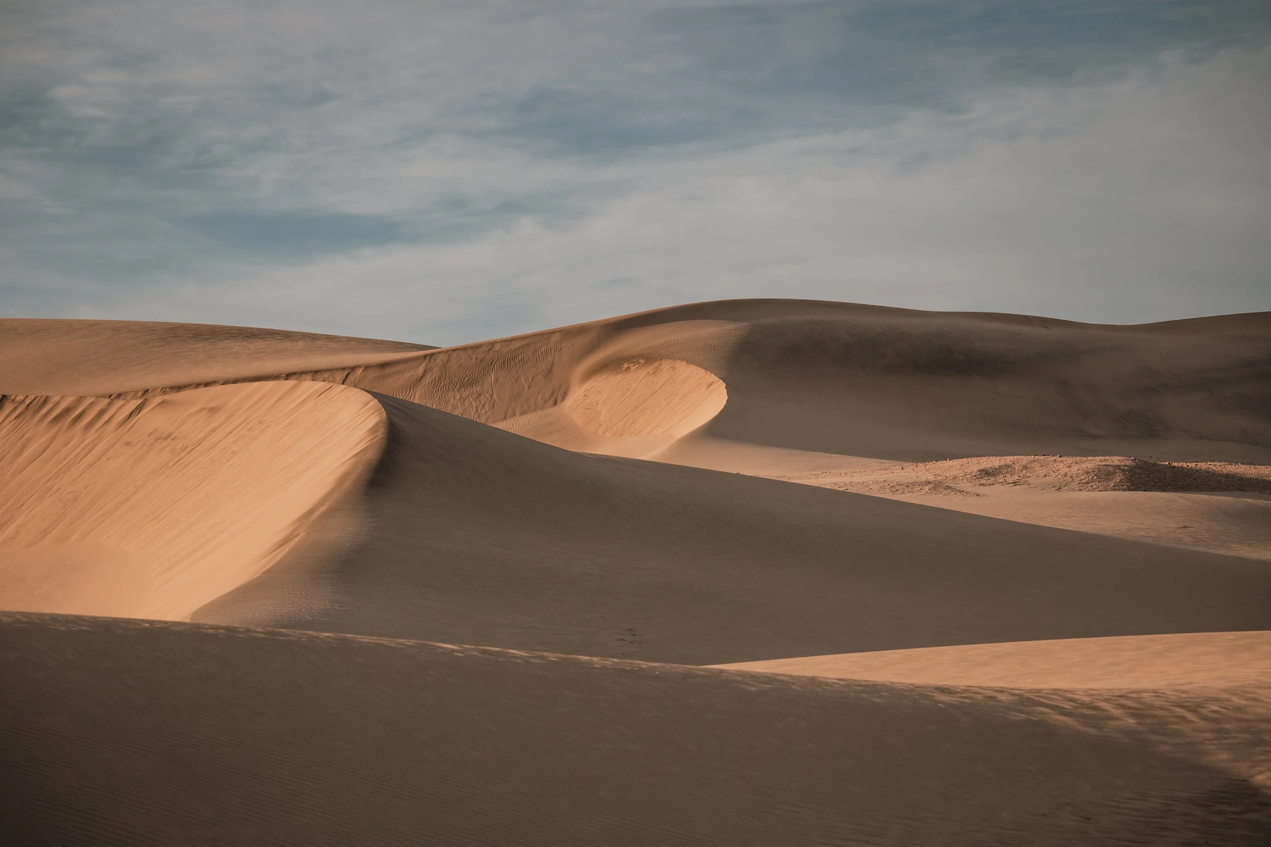 Driving through the desert