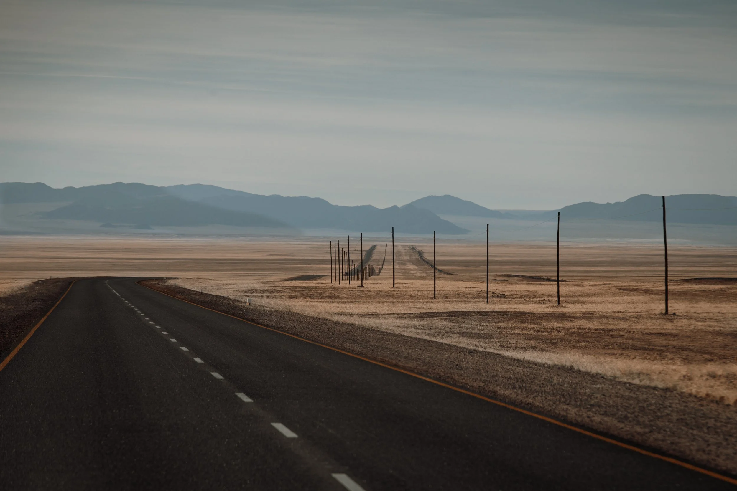 Long roads of Namibia