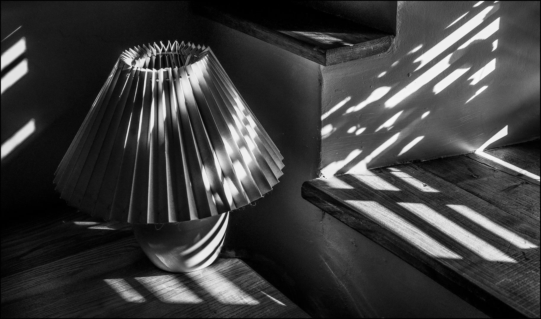 Lamp shade shadows - Sue Evans