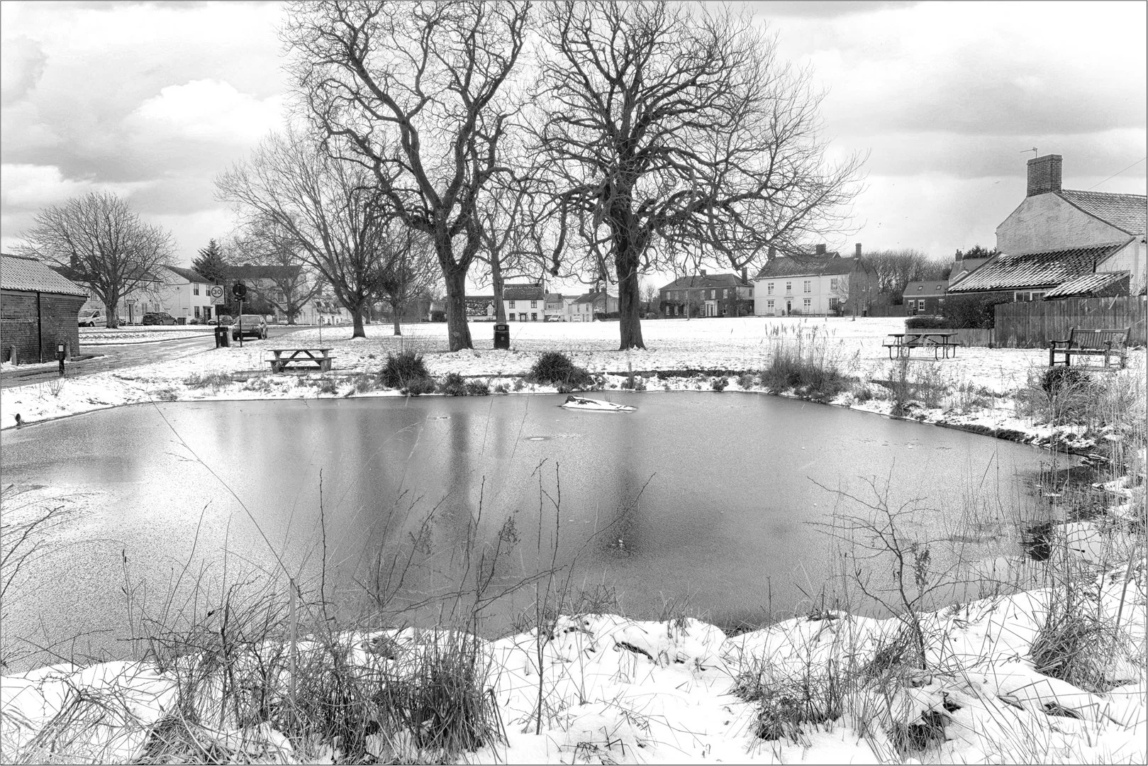 Martham in winter - Margaret Churchill