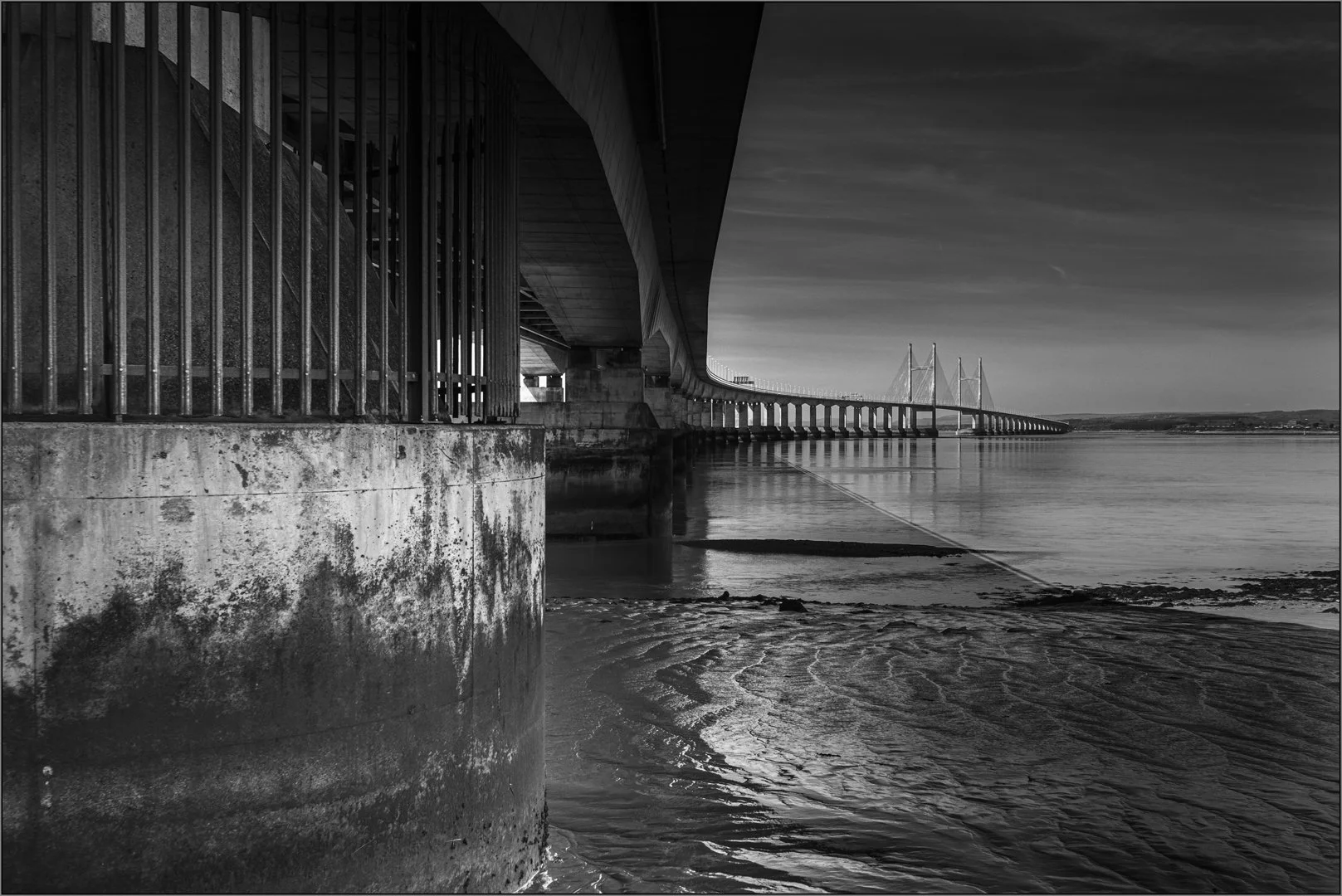 Winner. Severn Bridge At Low Tide. Hazel Farrow LRPS