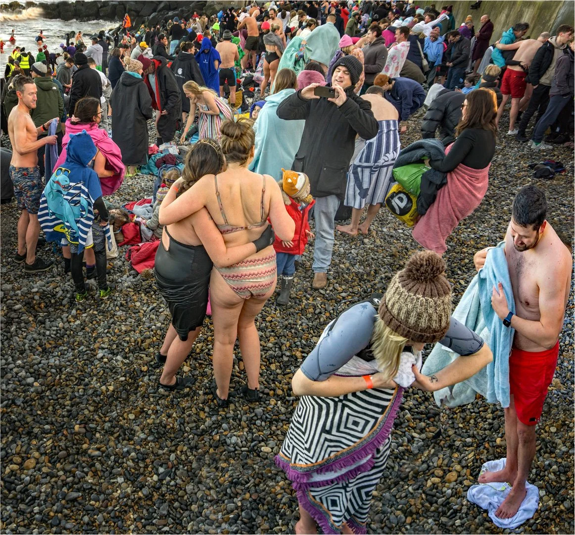 New Years day swim - Margaret Churchill