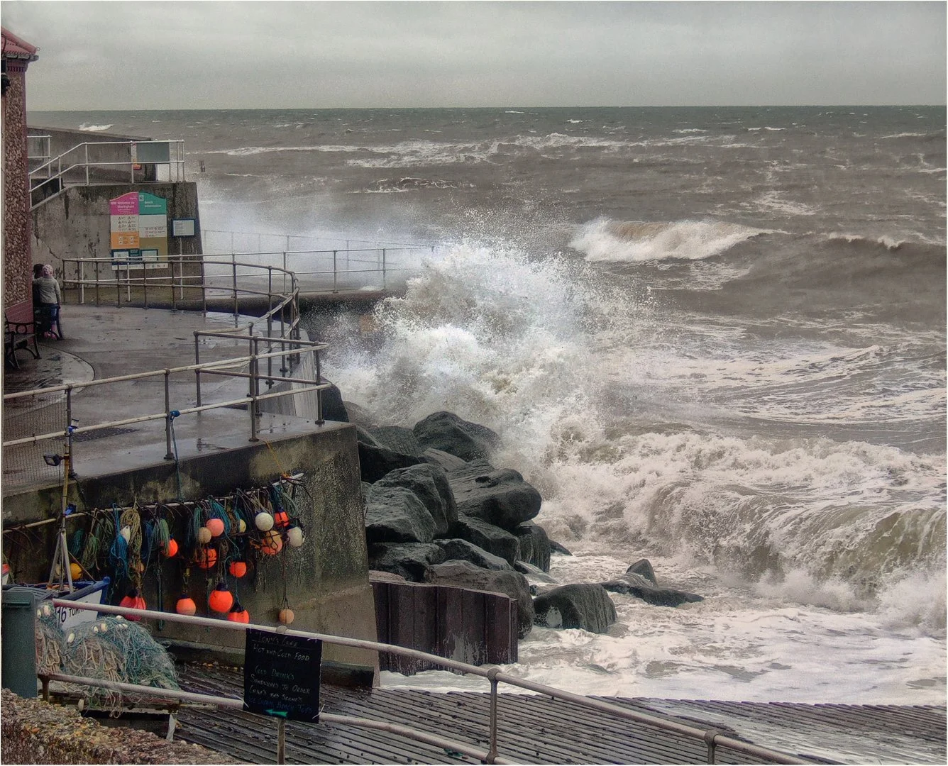 Sheringham Sea Wall - Margaret Churchill