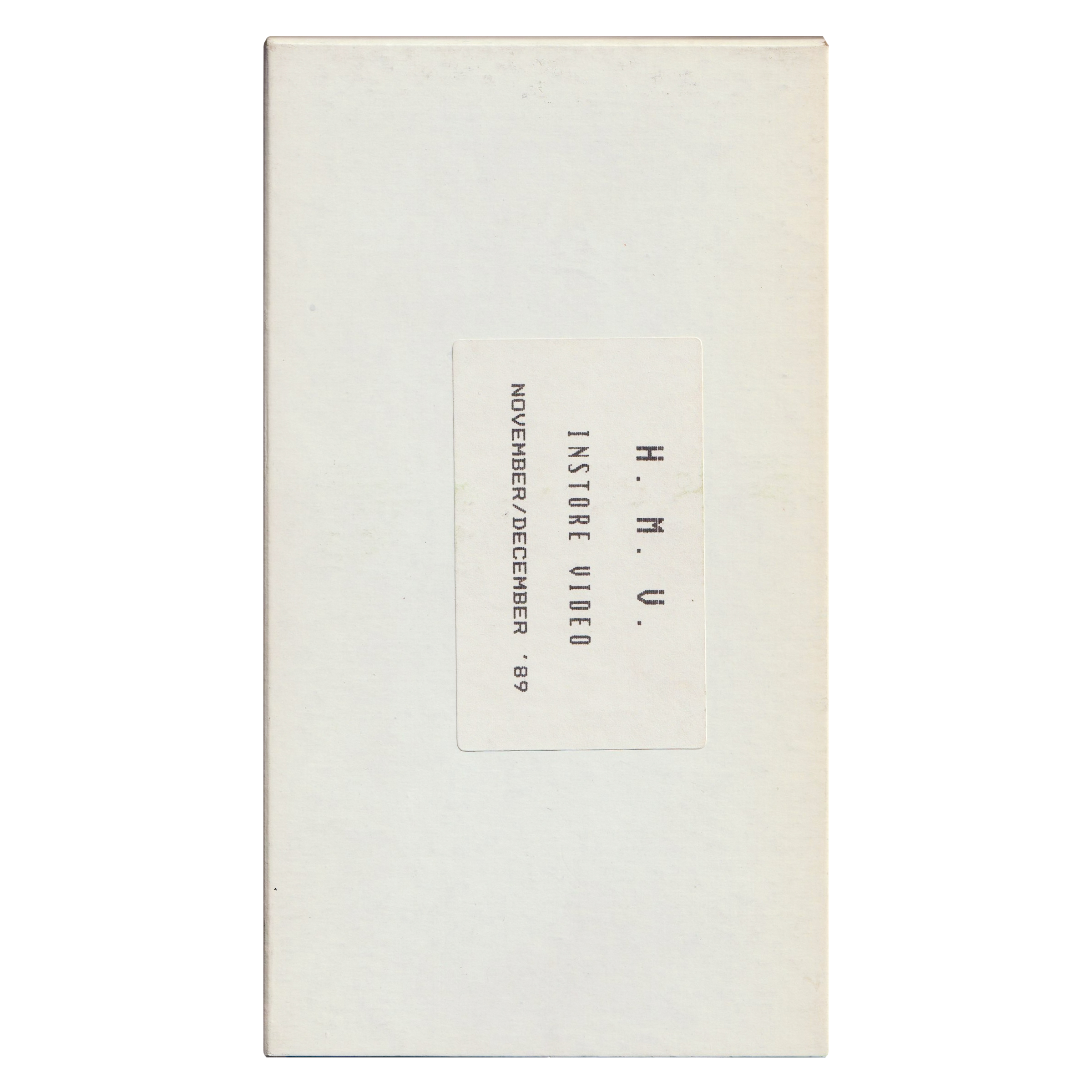 HMV - In-Store Video (VHS, 1989) November / December '89