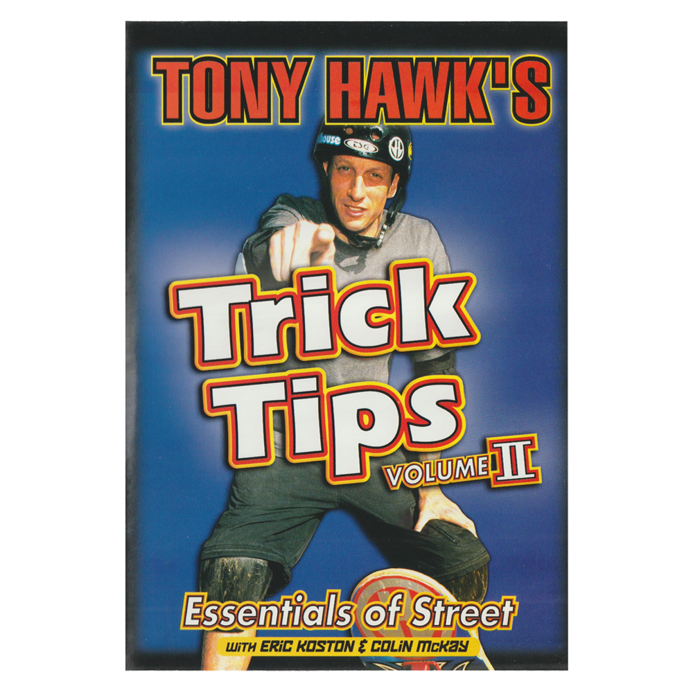 Tony Hawk's Trick Tips - Volume 2: Essentials Of Street (DVD, 2001) Original Inserts