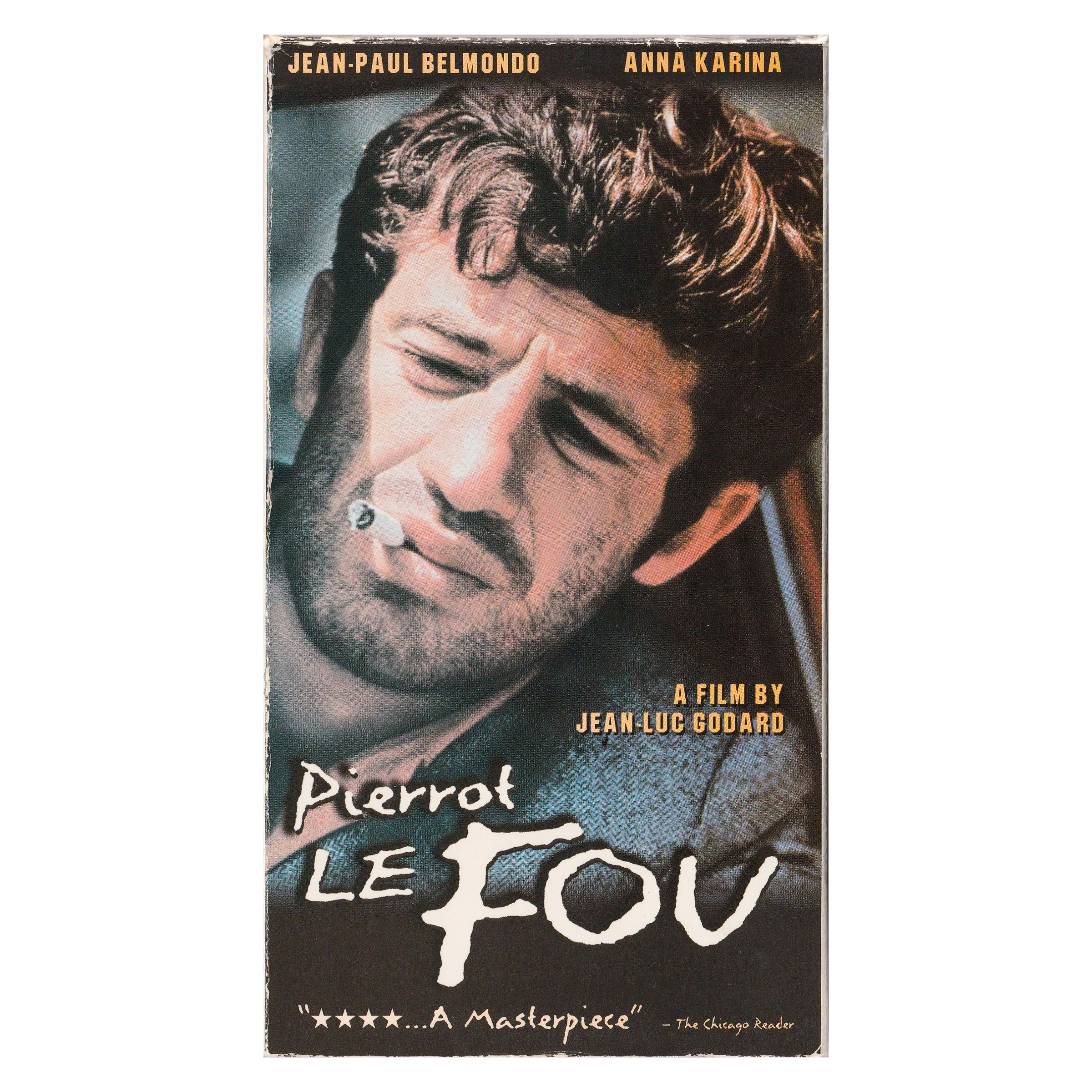 Pierrot le Fou (VHS, 1998) French with Eng. Subtitles