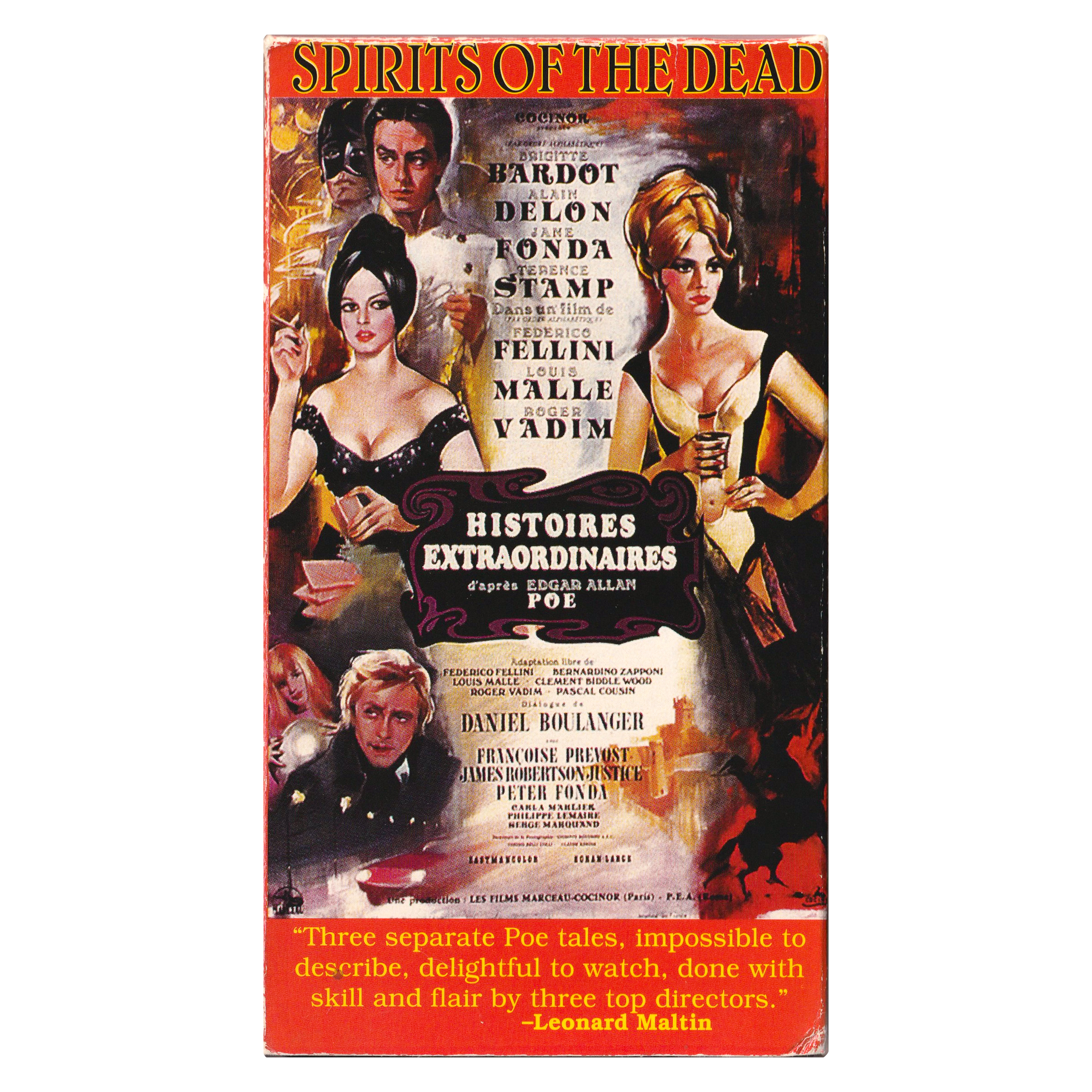 Spirits of the Dead, Histories Extraordinaires (VHS, 1996) French Eng. Subtitles