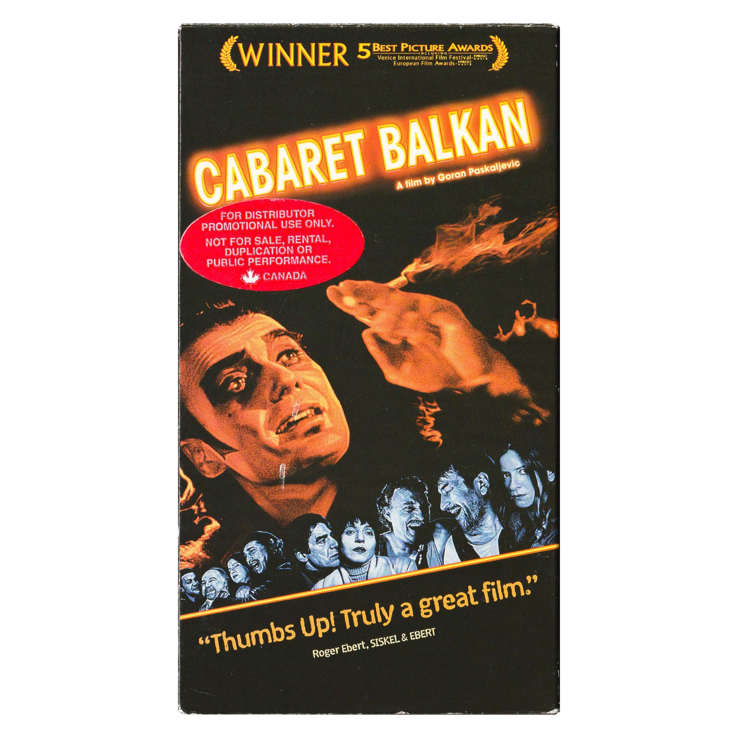 Cabaret Balkan - Canadian Screener (VHS, 2000) Serbian with Eng. Subtitles
