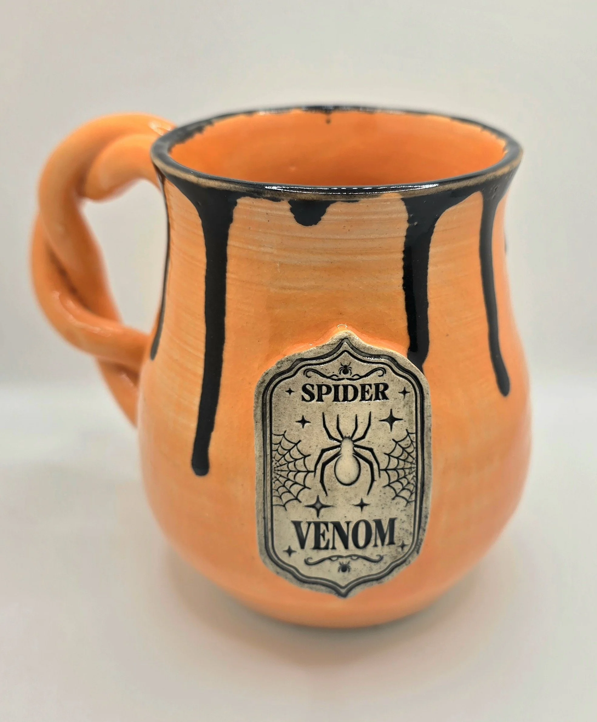 Orange Spider Venom Halloween Mug