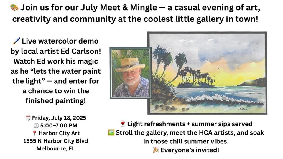 July Meet & Mingle @ Harbor City Art