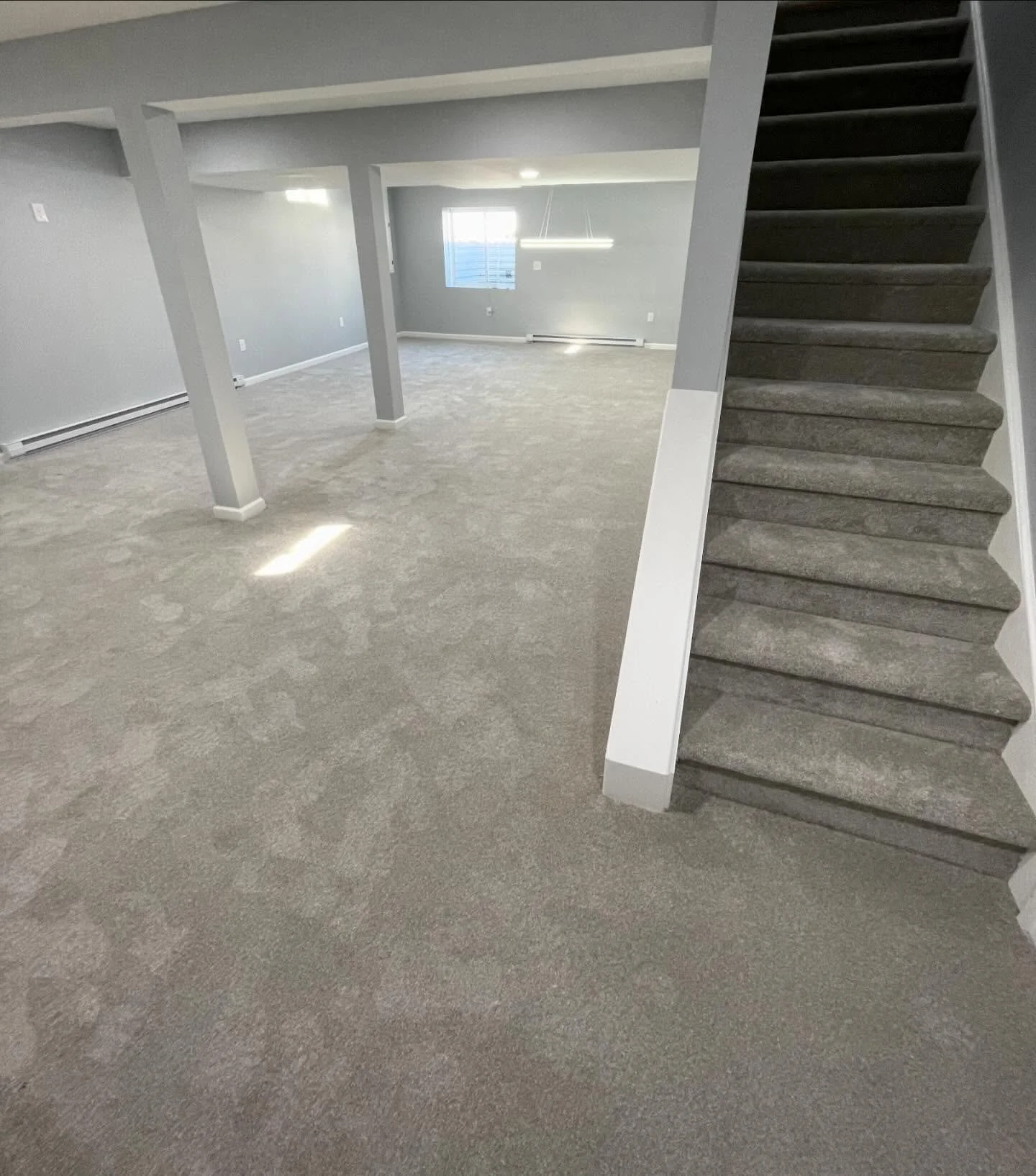 We enjoyed bringing this basement to life with a luxury carpet installation! 🤩 Reach out today if you&rsquo;re interested in upgrading your home! 📲