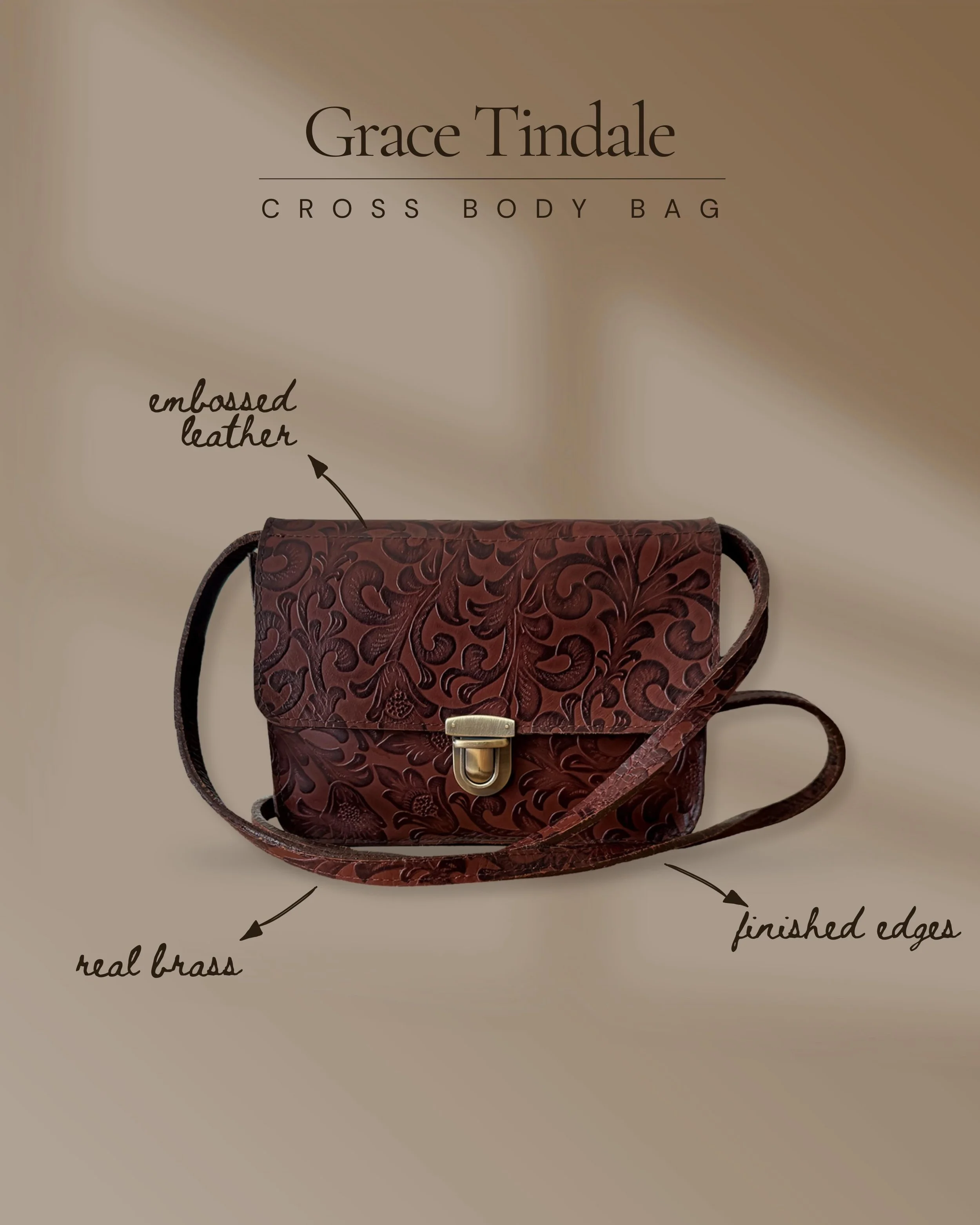 A recent custom crossbody bag ✨

This piece was such a fun one to create. Full creative freedom, rich embossed leather, hand finished edges, and solid brass hardware to tie it all together. Every detail was designed to make this bag feel timeless and