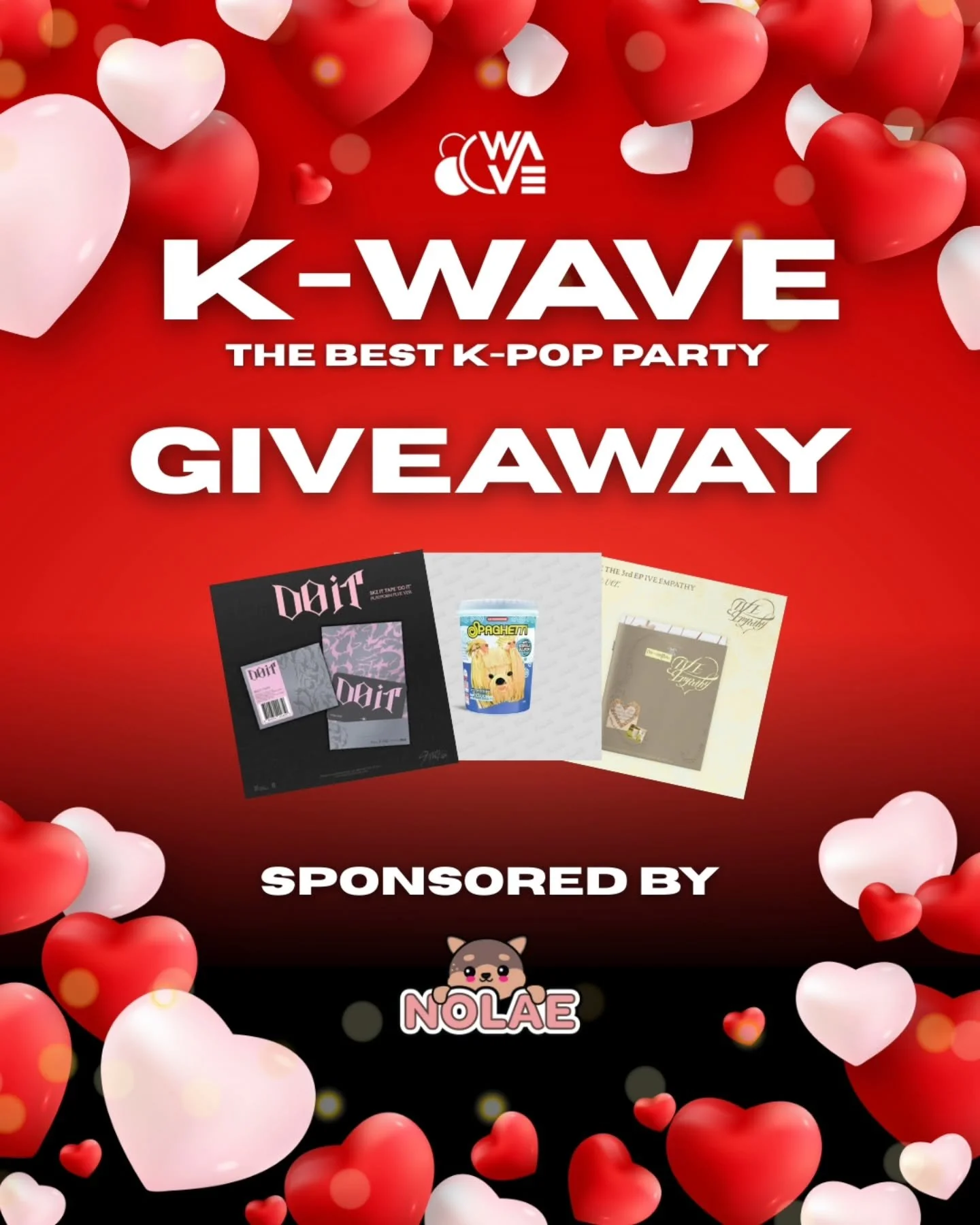 🎁✨ K-WAVE: Leipzig GIVEAWAY ✨🎁

We&rsquo;re teaming up with @80.w.a.v.e &amp; @nolae.de to spoil you 💫

Win:
🎟️ K-WAVE tickets
🎁 Exclusive goodies
💿 K-POP idol albums

How to enter:
1️⃣ Follow @80.w.a.v.e &amp; @nolae.de 
2️⃣ Share this post in