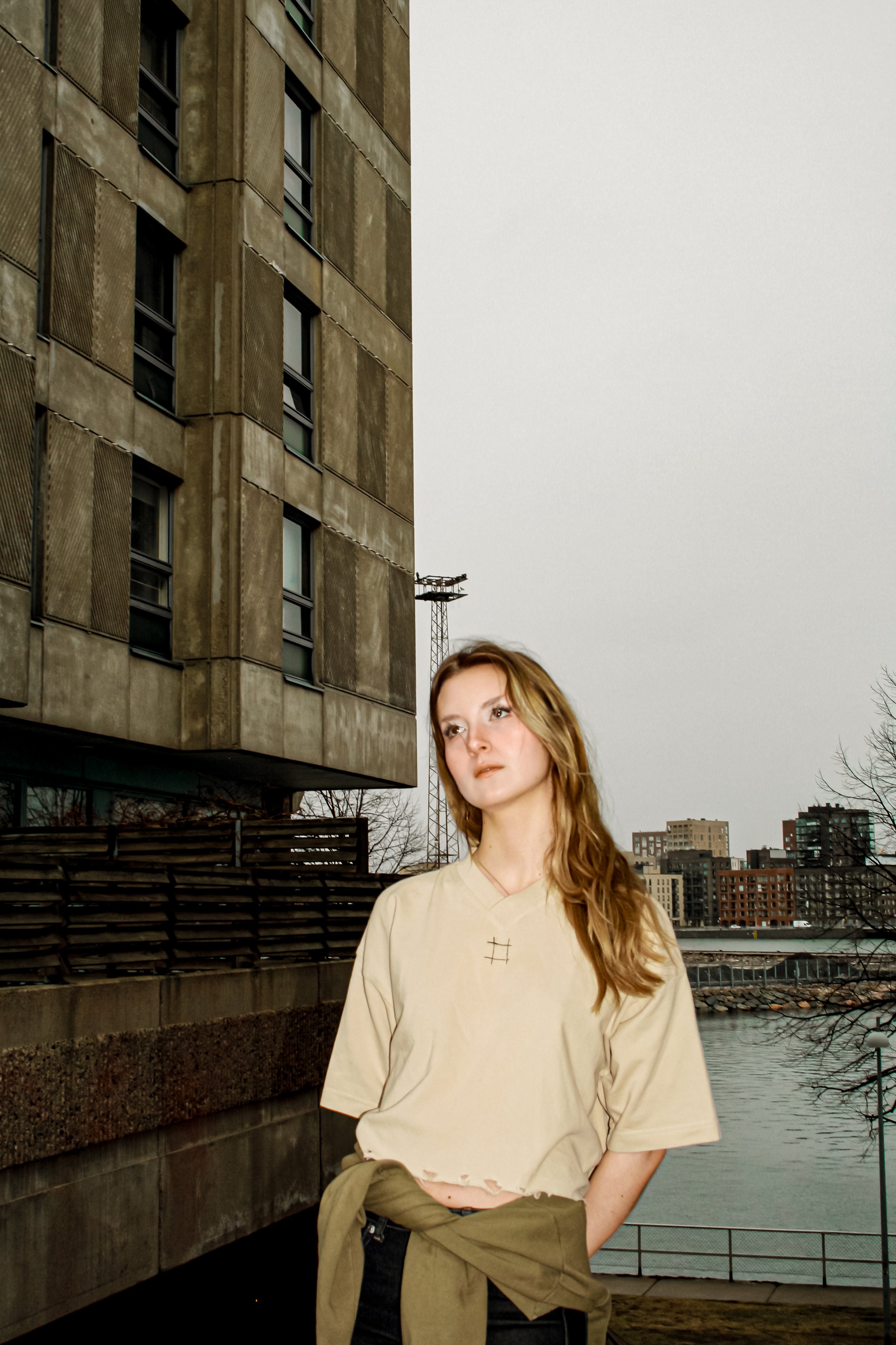 Protoype of our distressed blank tee.