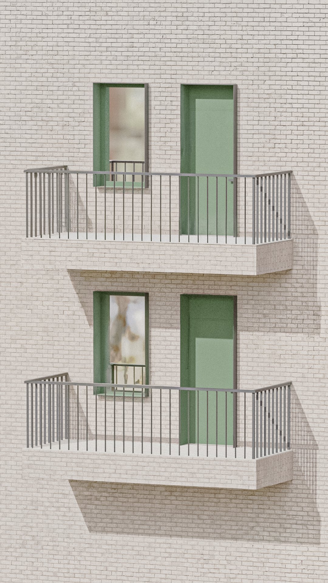 Modern apartment building for student housing in East Lansing, Michigan. Multi-family.